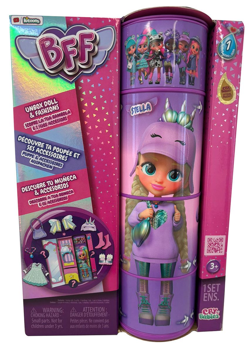 Cry Babies Stehpuppe Best Friend Forever Cry Babies Puppe Stella Zöpfe Pupp günstig online kaufen