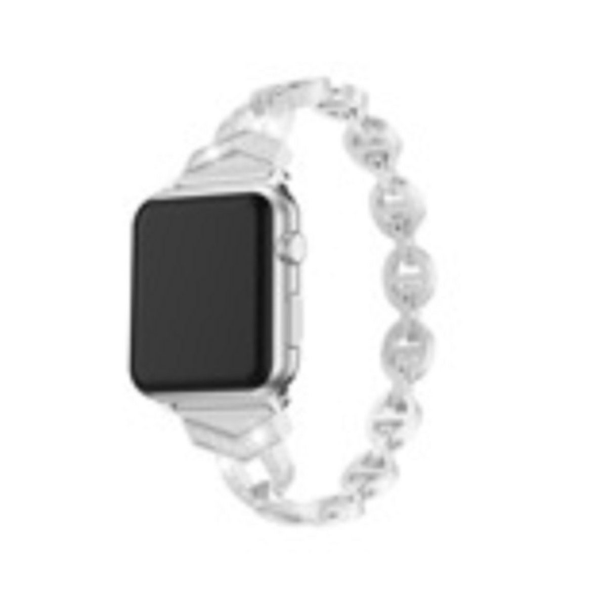 Armband Watch Silber cofi1453 für Armbandschlaufen Uhrenarmband Apple 38/40/41/42/44/45 Ersatz