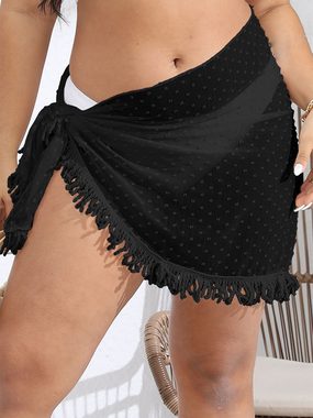 ZWY Strandkleid Sonnenschutz-Cardigan-Strandtuch,rock schwarz damen,strandkleid damen (Seitliche Bindungen) Kurze Strandkleider und Strandröcke für Damen