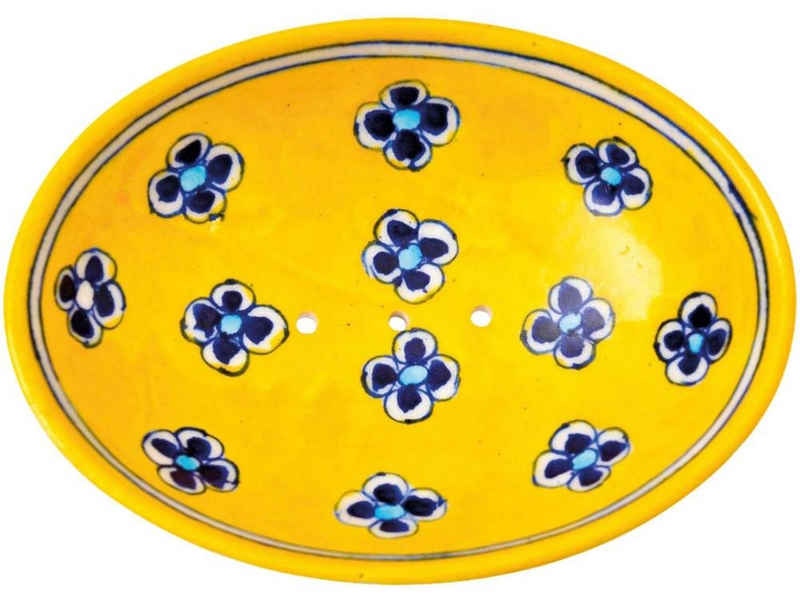 Tranquillo Seifenschale tranquillo Seifenschale 'BLUE POTTERY' aus Keramik, Breite: 13 cm
