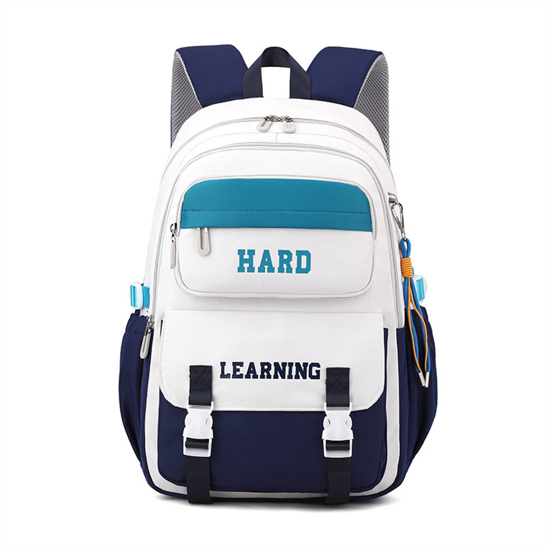 Mutig Schulrucksack Schulrucksack Teenager,große Kapazität Schulranzen Mit Trolleyband (Wasserdicht Lässiger Schulranzen,Unisex Geeignet für Teenager, Dieser Schulrucksack ist aus Polyester,wasserdicht verschleißfest), Geeignet für jugendliche zum Schulbe