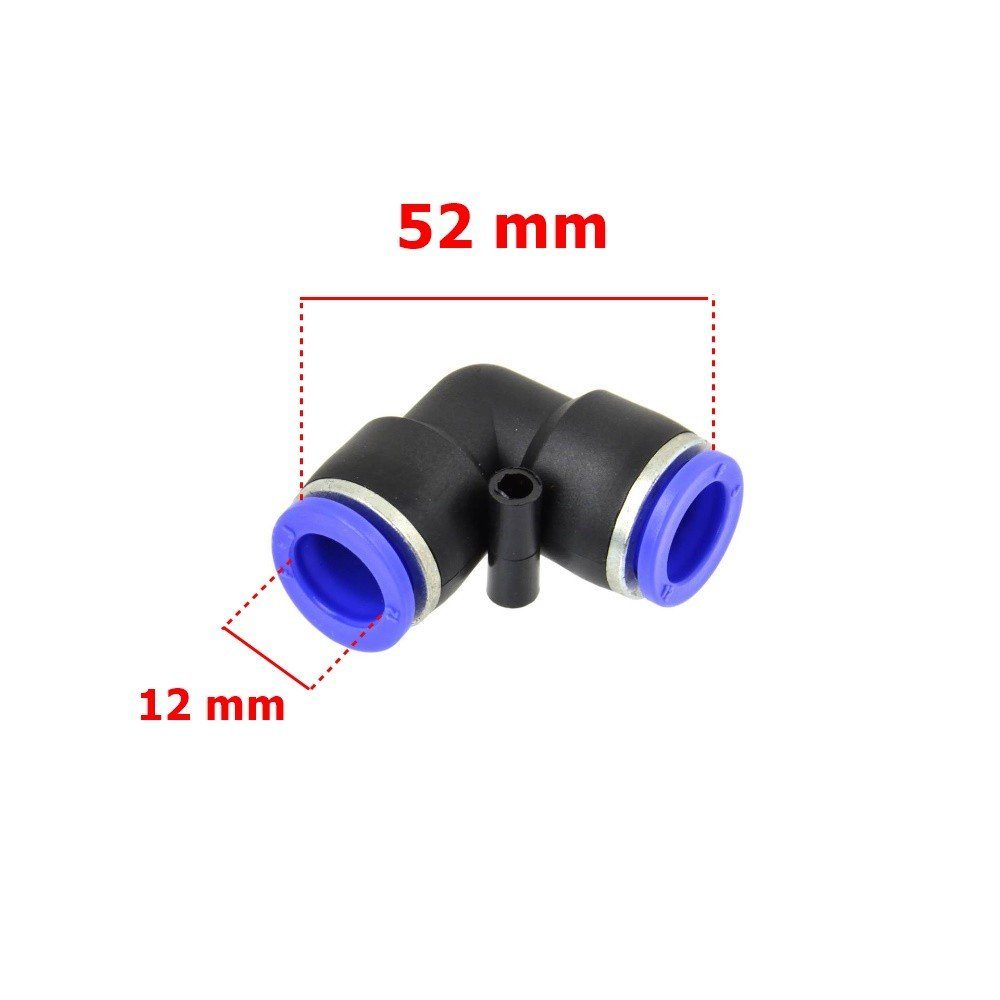 Druckluftgeräte-Set Schlauchverbinder PU/PE Druckluftverbinder L-Stück 12 mm, 1-tlg.