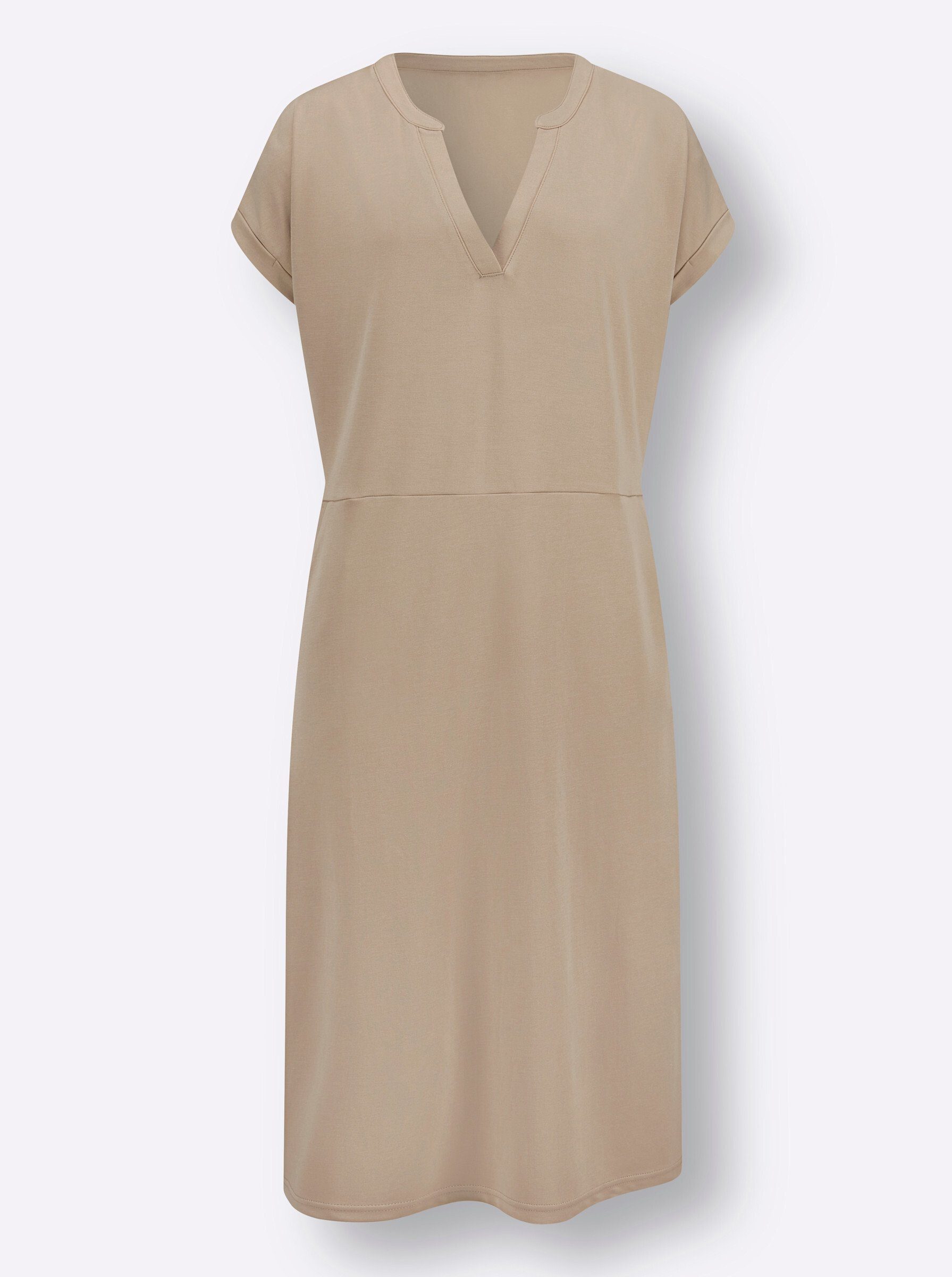 Jerseykleid Jersey-Kleid Kurzarm
