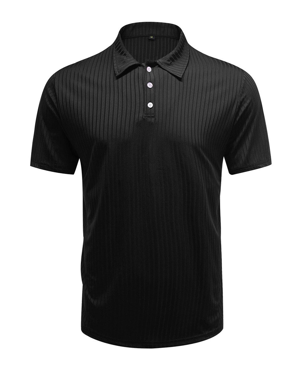 Allthemen Poloshirt im Slim-Fit Kurzarm Polo-Hemd im gestreiften Design günstig online kaufen