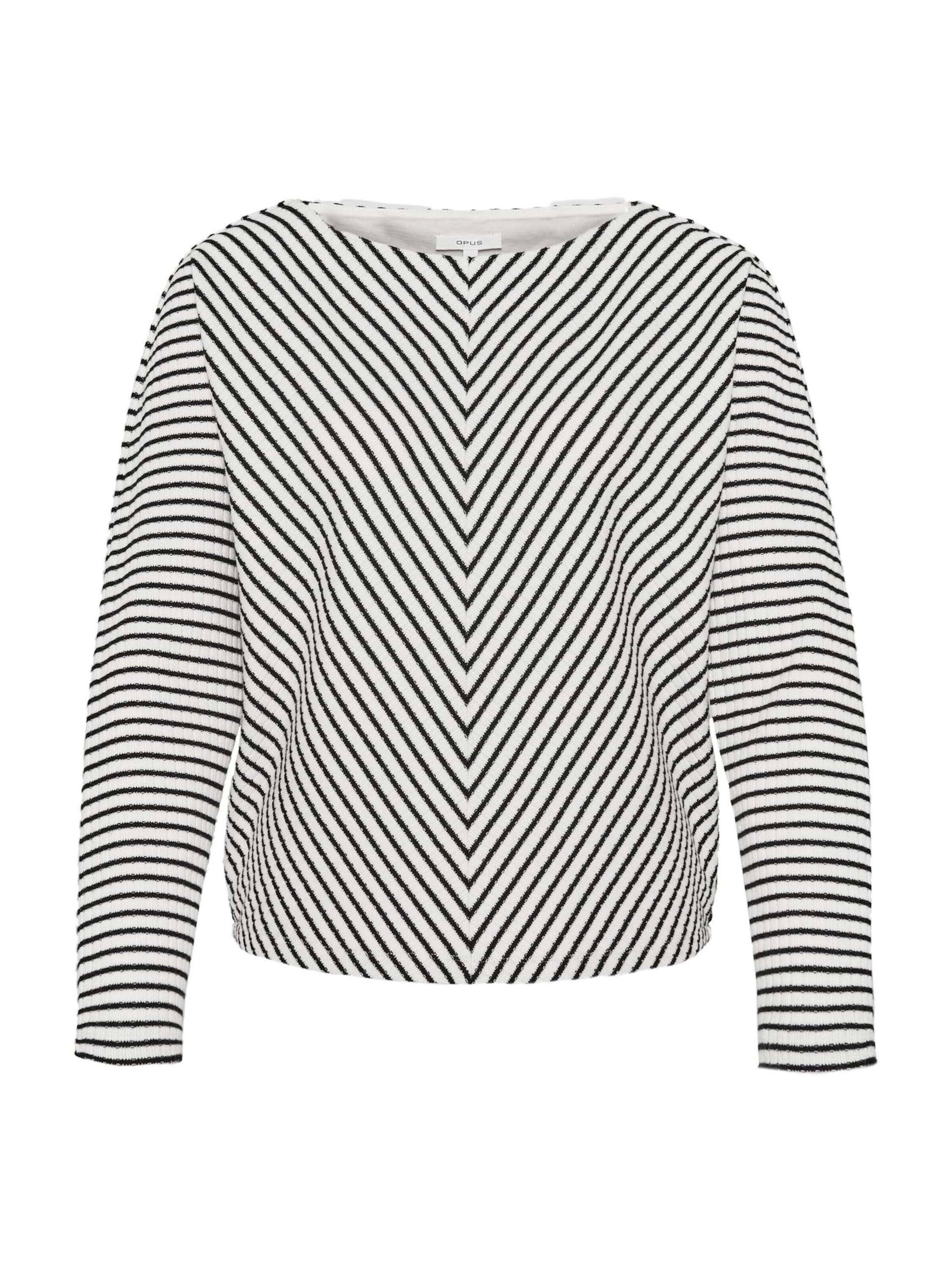OPUS Sweatshirt Details 900 black (1-tlg) Gavna Plain/ohne