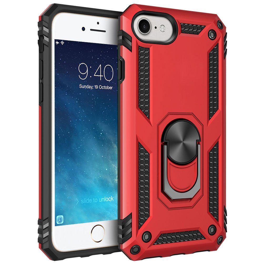 FITSU Handyhülle Handyhülle für iPhone 8 Hülle Outdoor Case 4,7 Zoll, Robuste Handyhülle stabile Schutzhülle Cover Case mit Kamera Slider