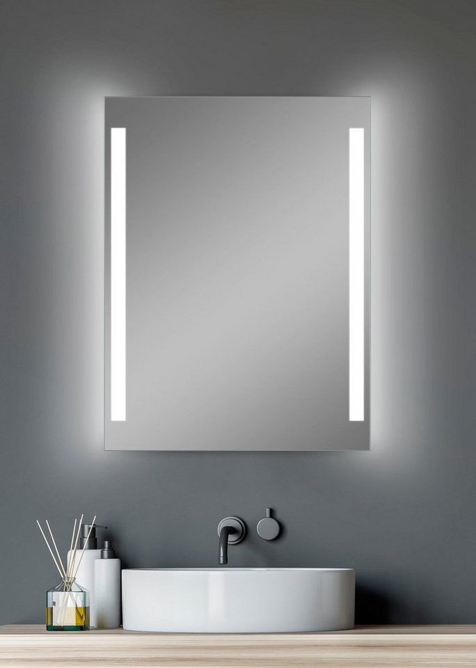 Talos Badspiegel (1-St), 80x60 cm - Spiegel mit Beleuchtung