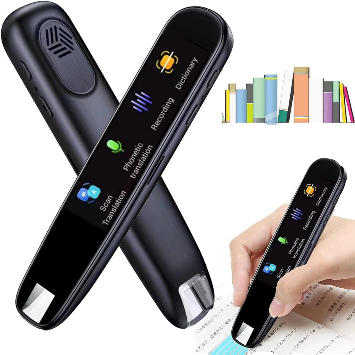 MOPUEA Sprachcomputer Sprachübersetzer Übersetzungs Stift Scannen 112 Sprachen/OCR/WLAN, Sprachübersetzer für Business, Treffen, Reisen, Lernen