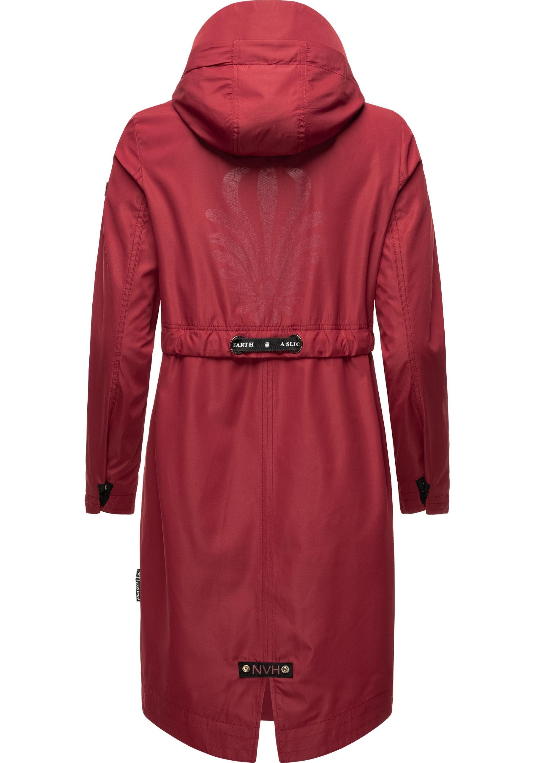 Navahoo Funktionsparka Josinaa stylische Übergangs Outdoorjacke mit Kapuze