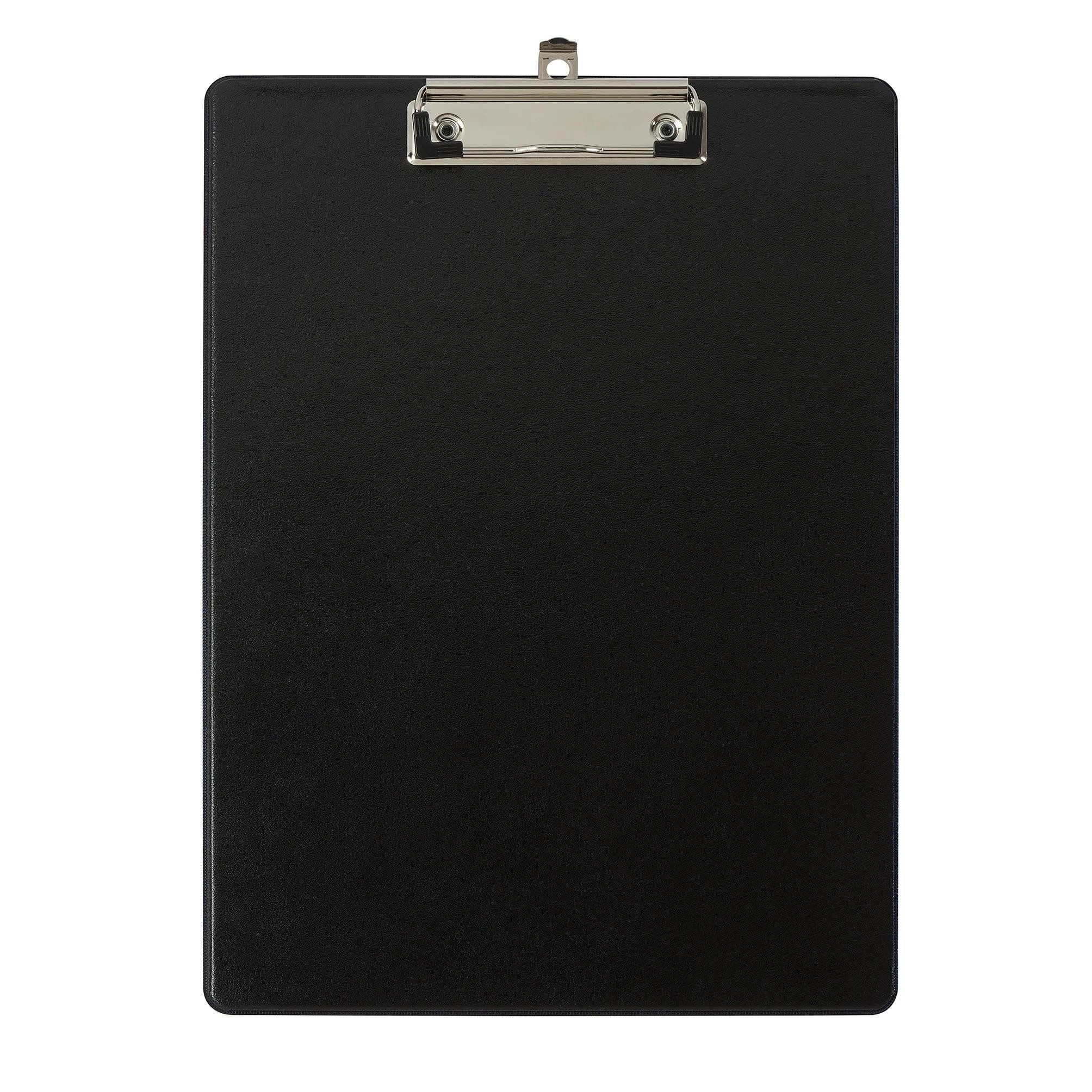 Klemmtafel 10x Klemmbrett mit Hülle - Format 23x32cm für A4 - Schwarz - 19291E