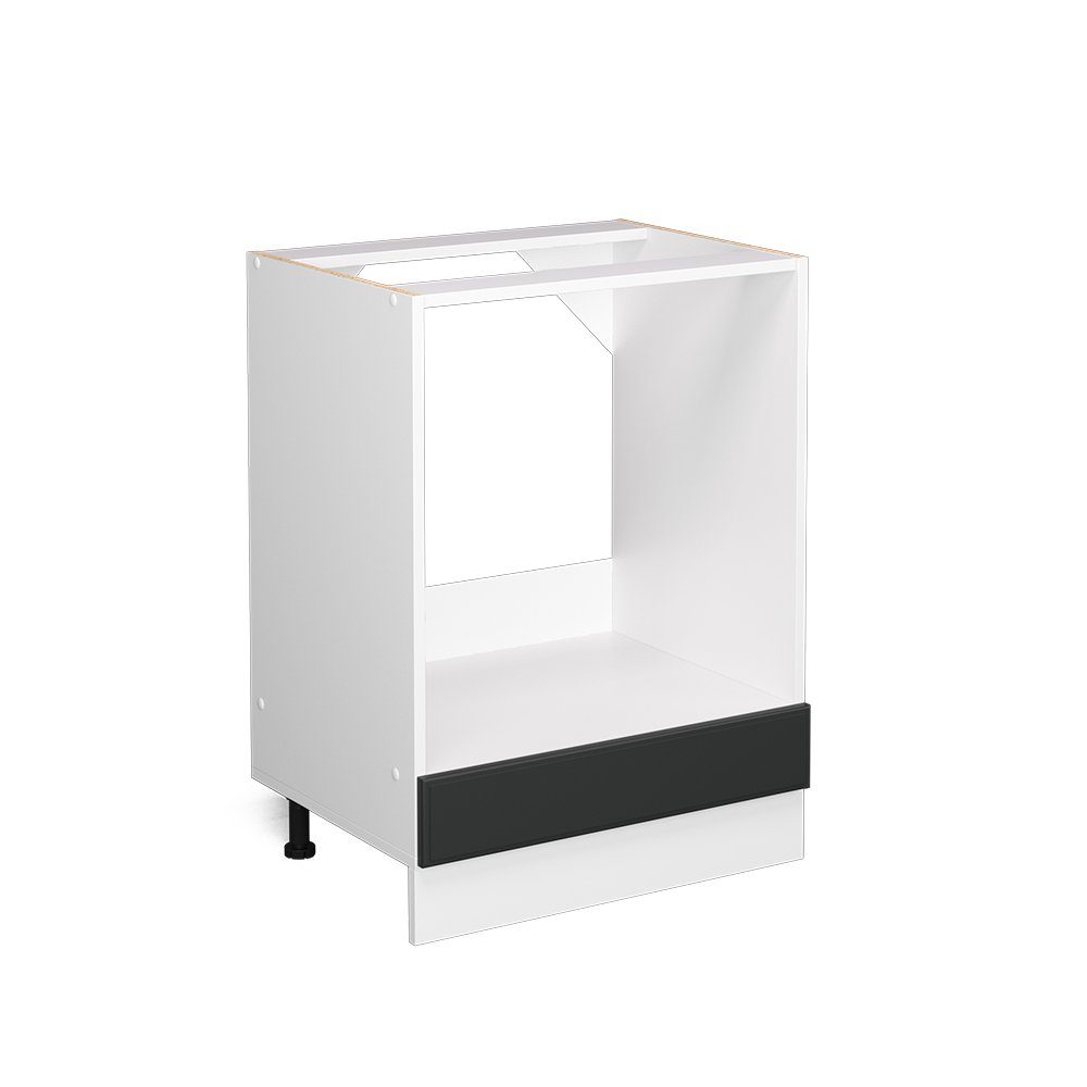Vicco Herdumbauschrank R-Line, Anthrazit Landhaus/Weiß, 60 cm ohne Arbeitsplatte (1-St)