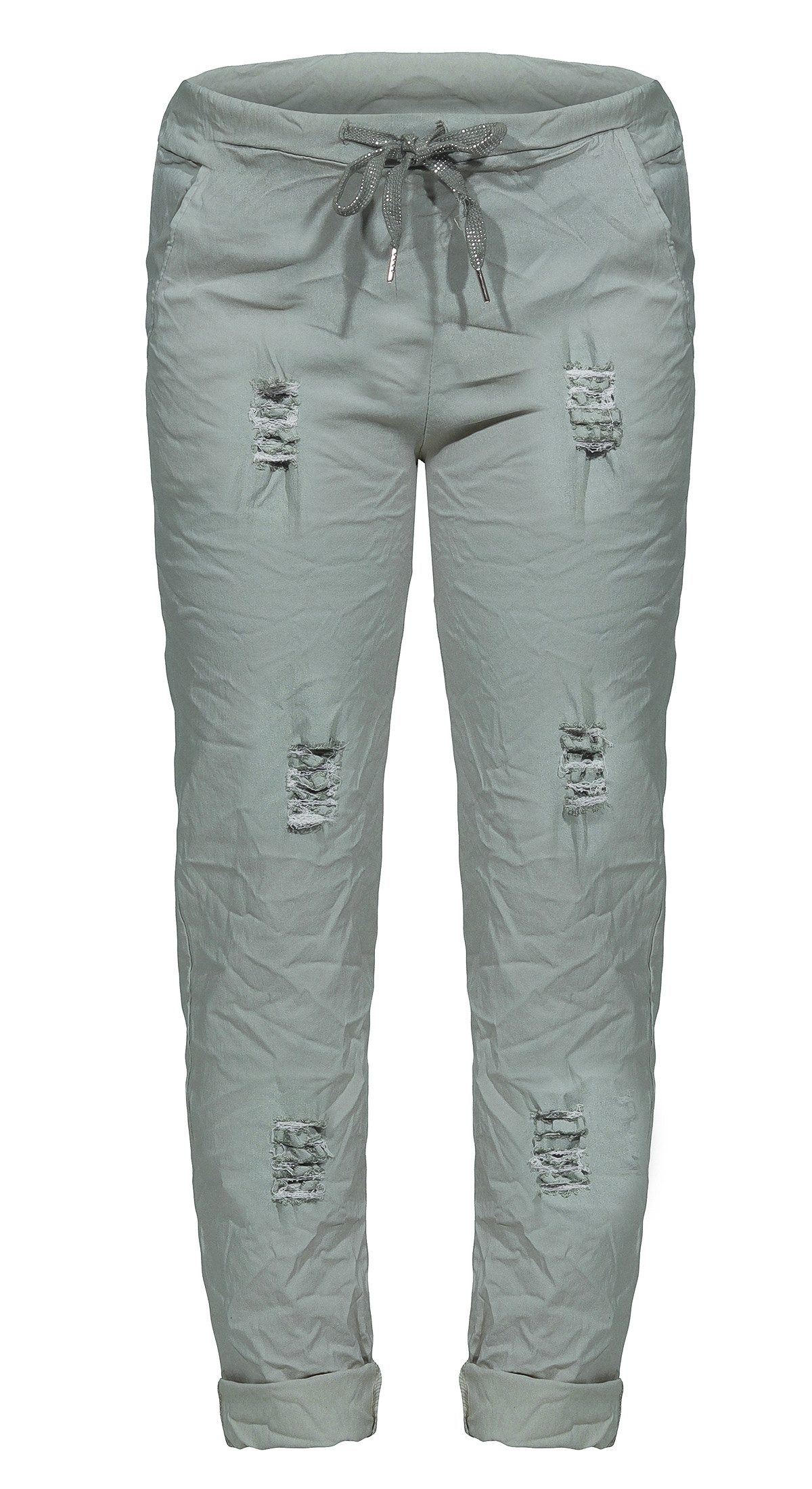 OriginalYou Chinohose 8329 Sommerliche Damenhose mit Kordelzug Chino Hose i günstig online kaufen