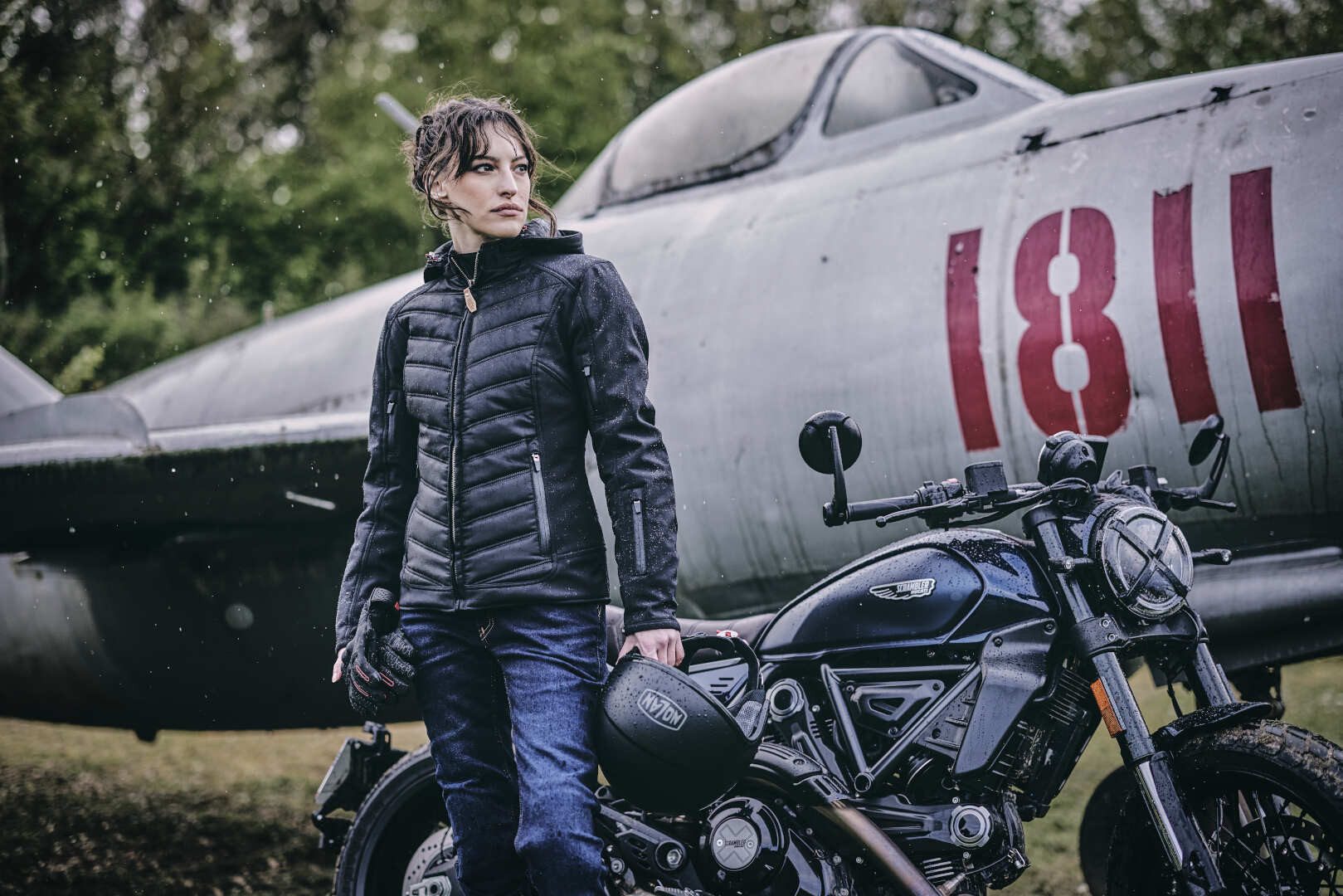 Segura Motorradjacke Natcho 2 Damen Motorrad Textiljacke herausnehmbares Innenfutter – Bild 4 von 5