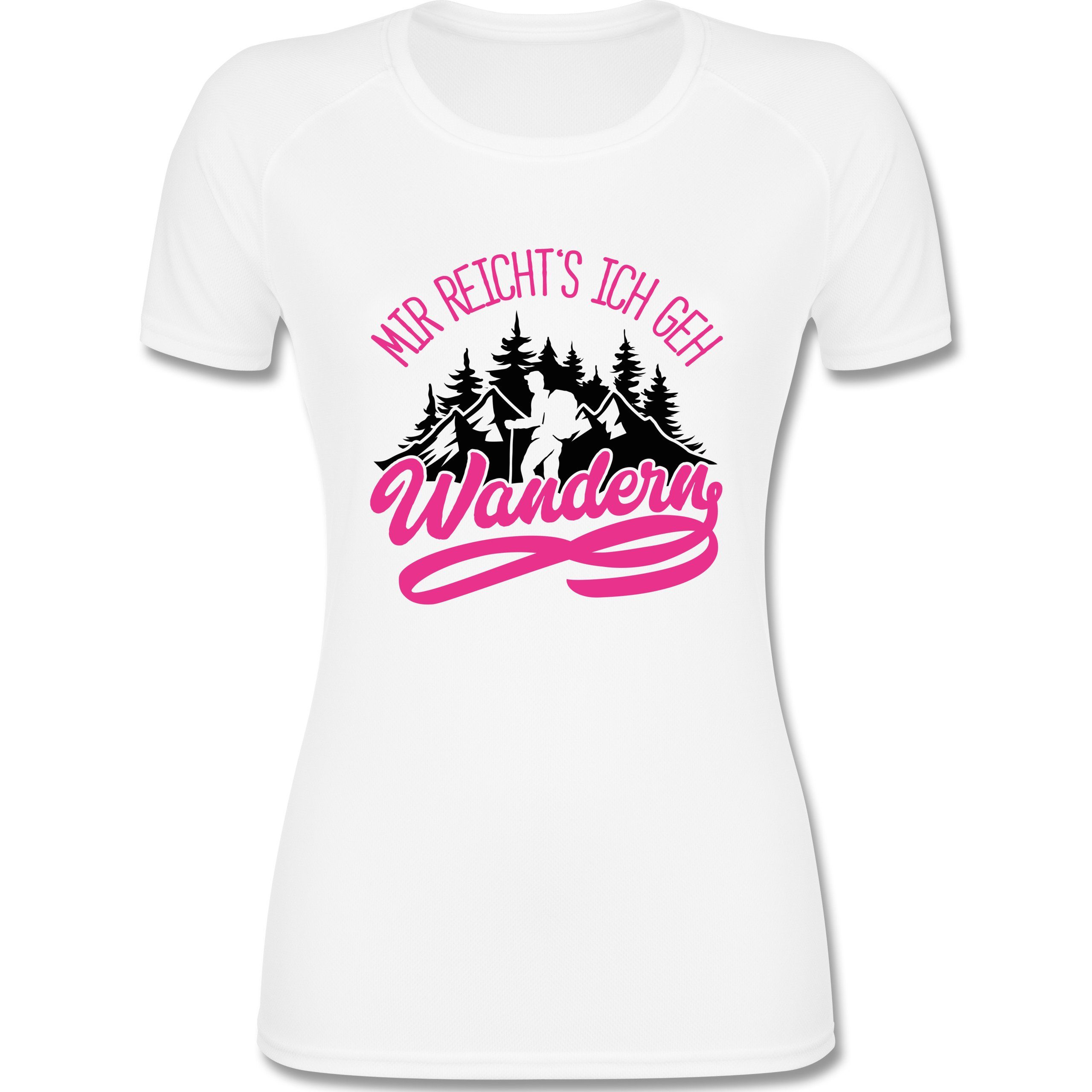 damen t shirt mit fahrrad und bergen