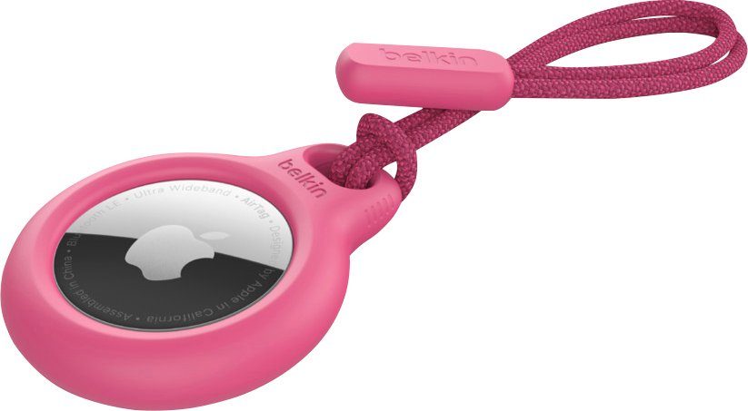 pink Schlaufe Holder mit Secure für Belkin Schlüsselanhänger Apple AirTag