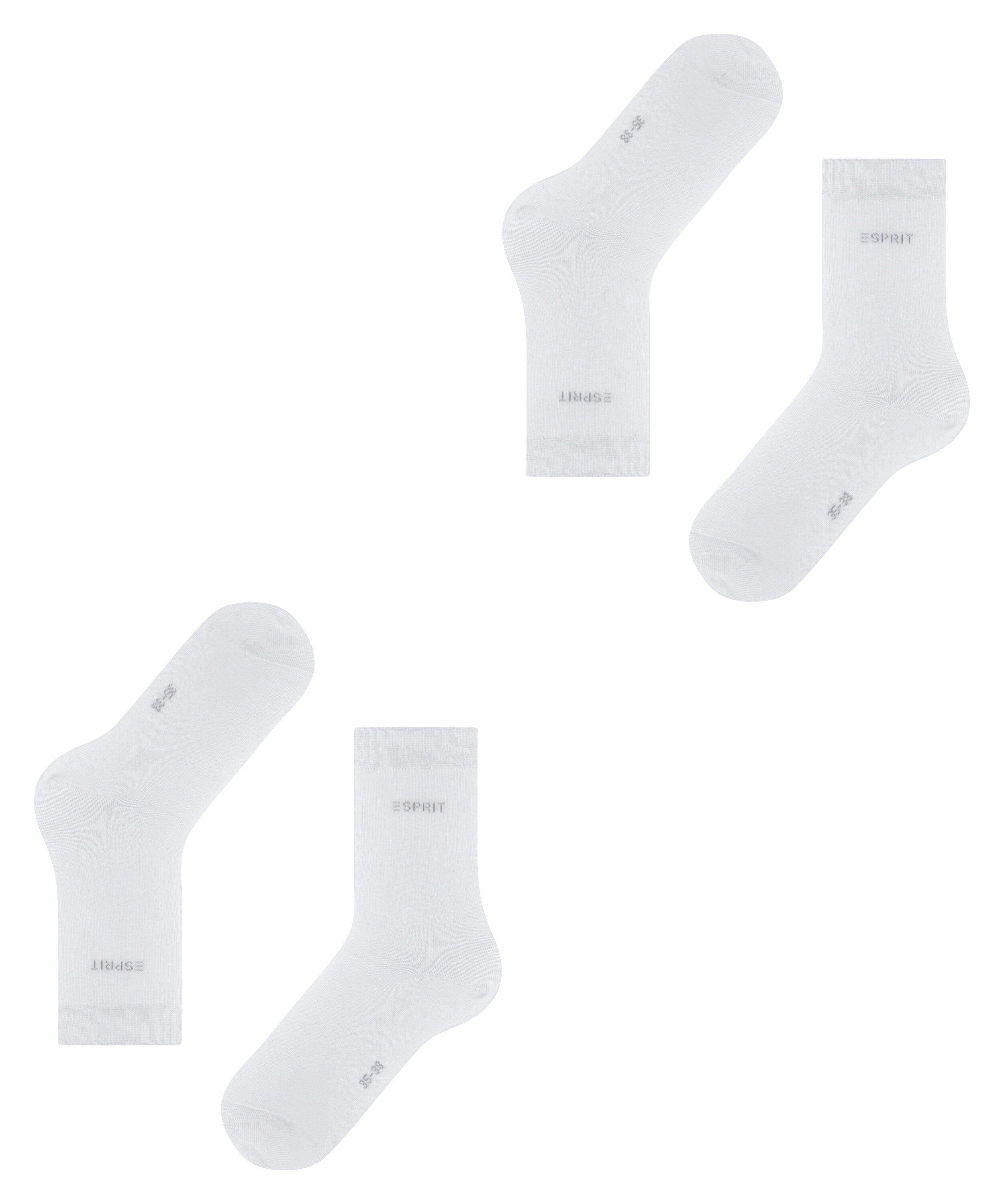 Esprit (2000) Uni white (2-Paar) Socken 2-Pack