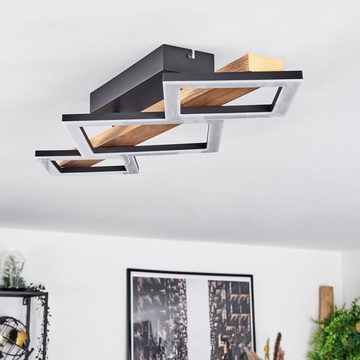 hofstein Deckenleuchte »Stoccareddo« moderne Deckenlampe aus Metall/Holz, 3000 Kelvin