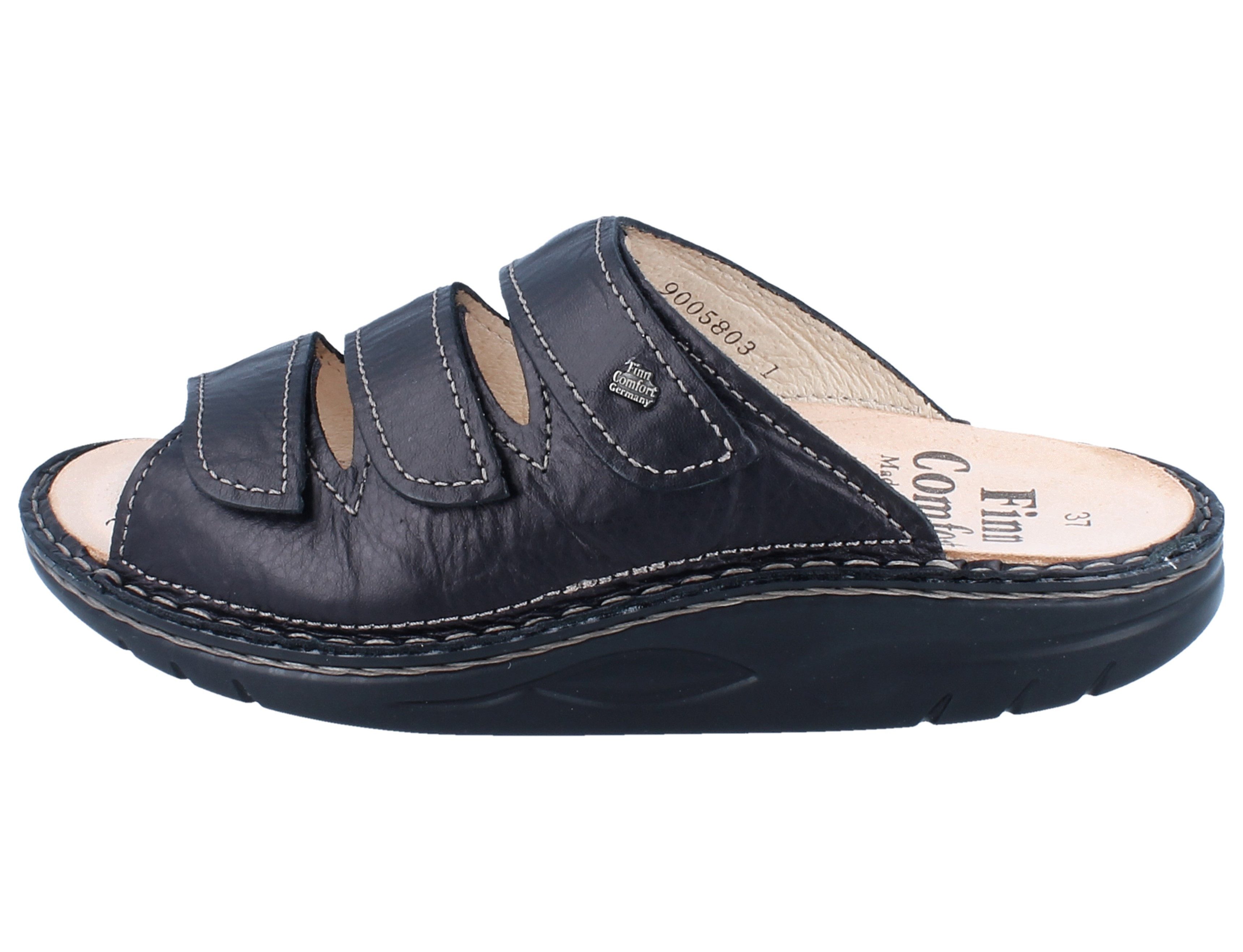 Finn Comfort FINN COMFORT FINNAMIC Andros Damen Herren Pantolette schwarz Pantolette Wechselfußbett