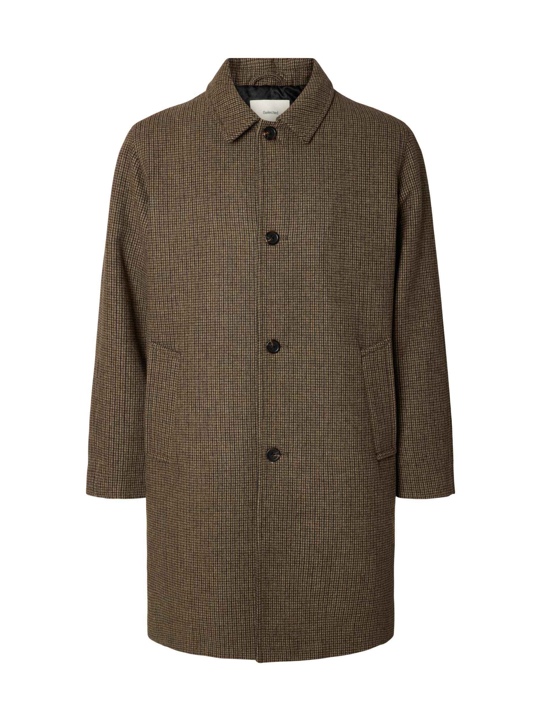 SELECTED HOMME Kurzmantel SLMRONNIE WOOL BLEND CAR COAT NOOS