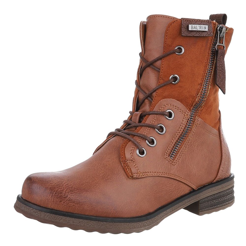 Ital-Design Modischer Damenstiefel mit Schnürung und günstig online kaufen