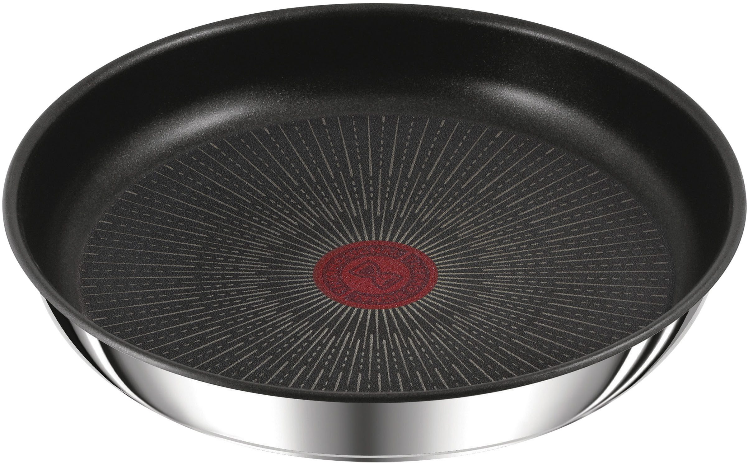 Tefal Bratpfanne Ingenio Preference, Edelstahl (1-tlg), stapelbar, Antihaftversiegelung, Thermo-Signal, 18/10-Edelstahl