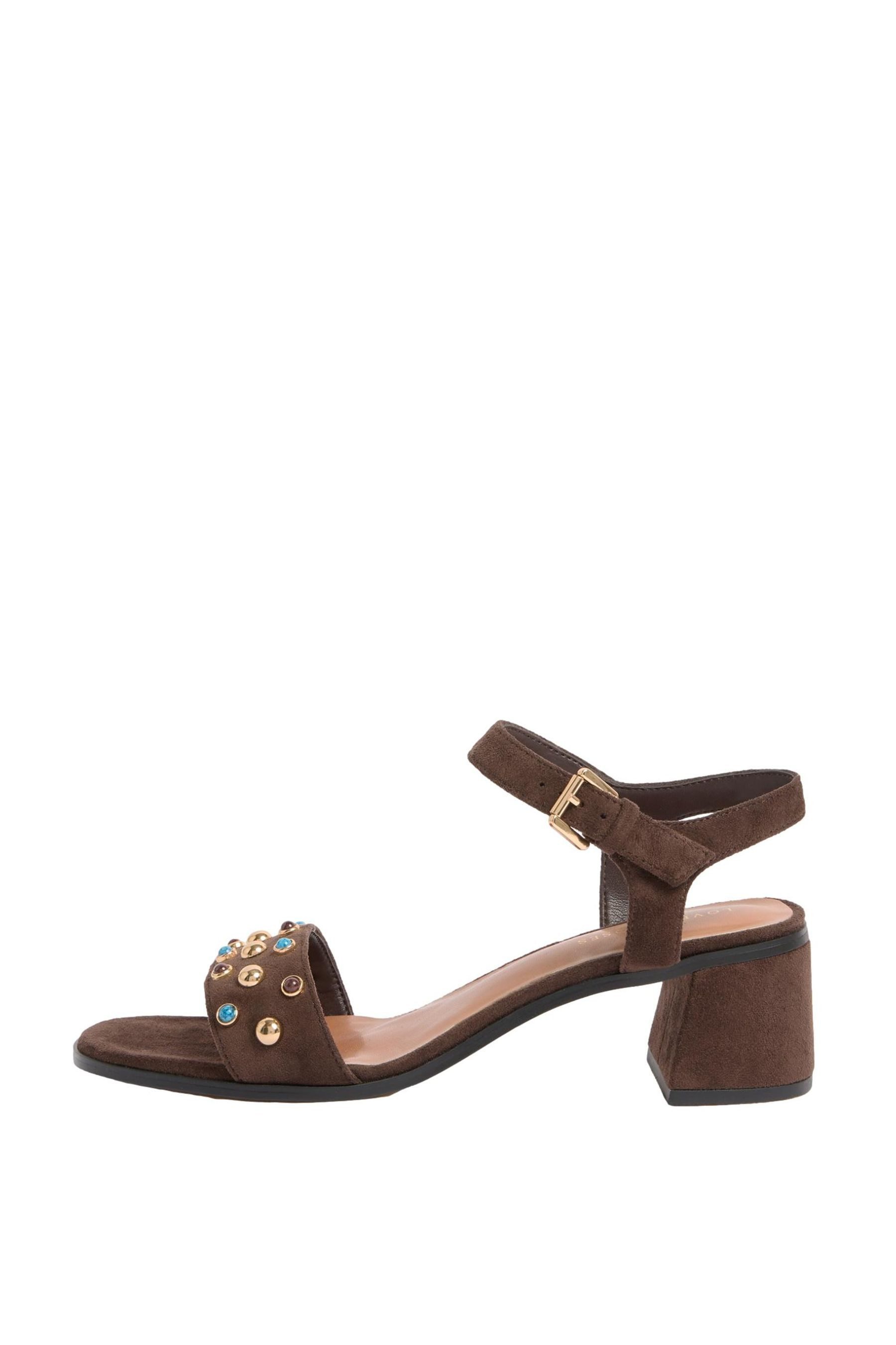 Love & Roses Love & Roses Kunstveloursleder-Sandaletten Sandalette