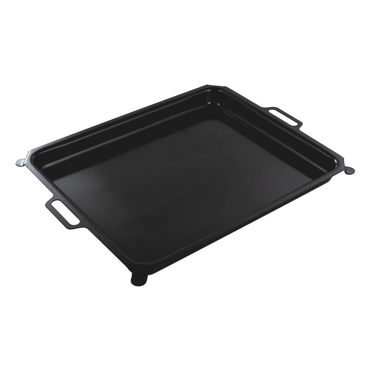 GastroHero Gasgrill Grillpfanne aus emailliertem Stahl für Kombibräter TBG3-T, Passgenaue Grillpfanne aus emailliertem Stahl