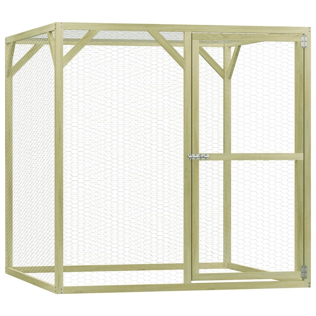 Hühnerstall Hühnerkäfig 1,5x1,5x1,5 m Imprägniertes Kiefernholz
