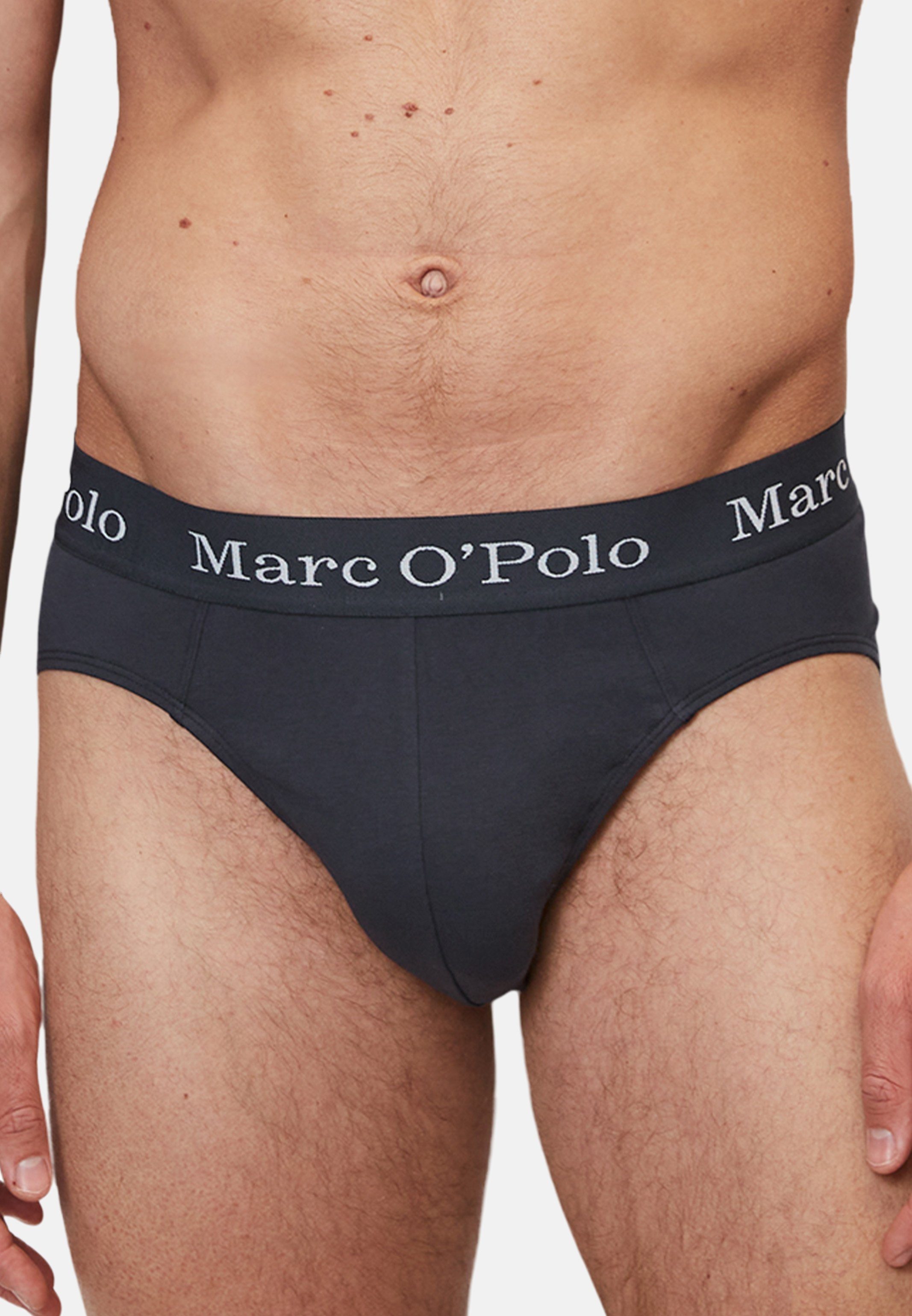 O'Polo (Spar-Set, Ohne Eingriff Navy/Grey - Slip Slip Elements / - Marc Baumwolle Organic Unterhose - 5-St) Melange Pack Cotton 5er