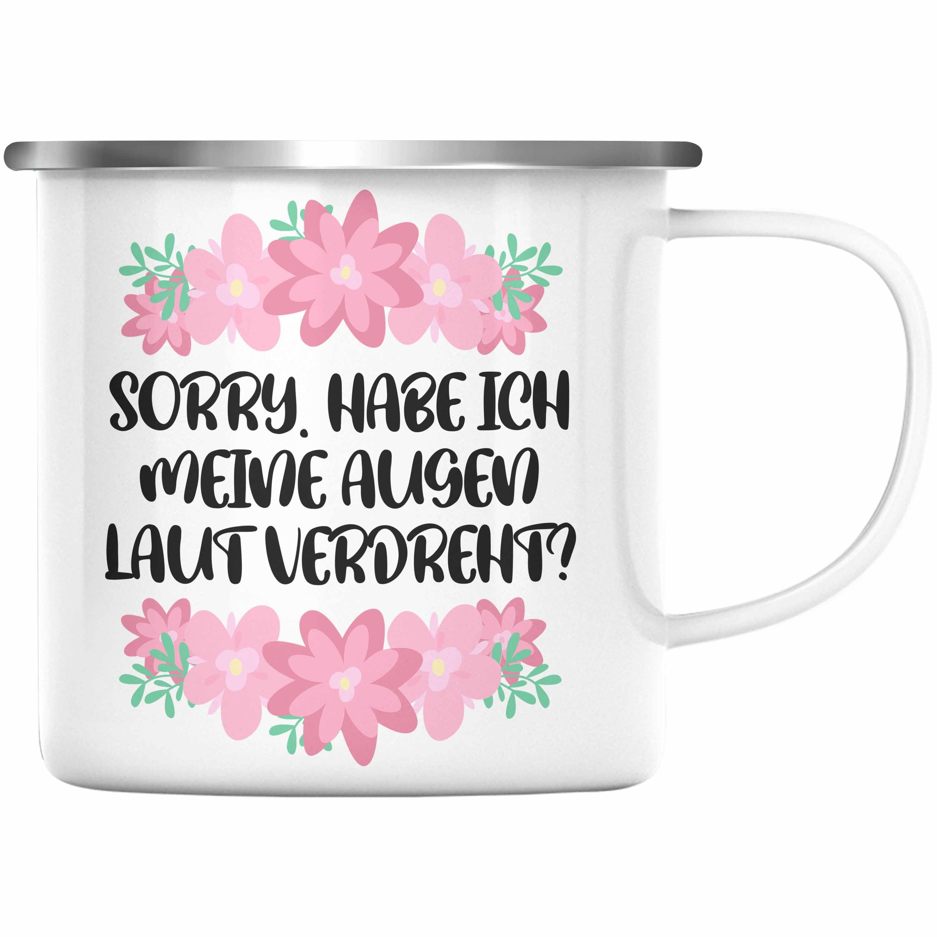 Trendation Thermotasse Trendation Lustige Emaille Tasse mit Spruch