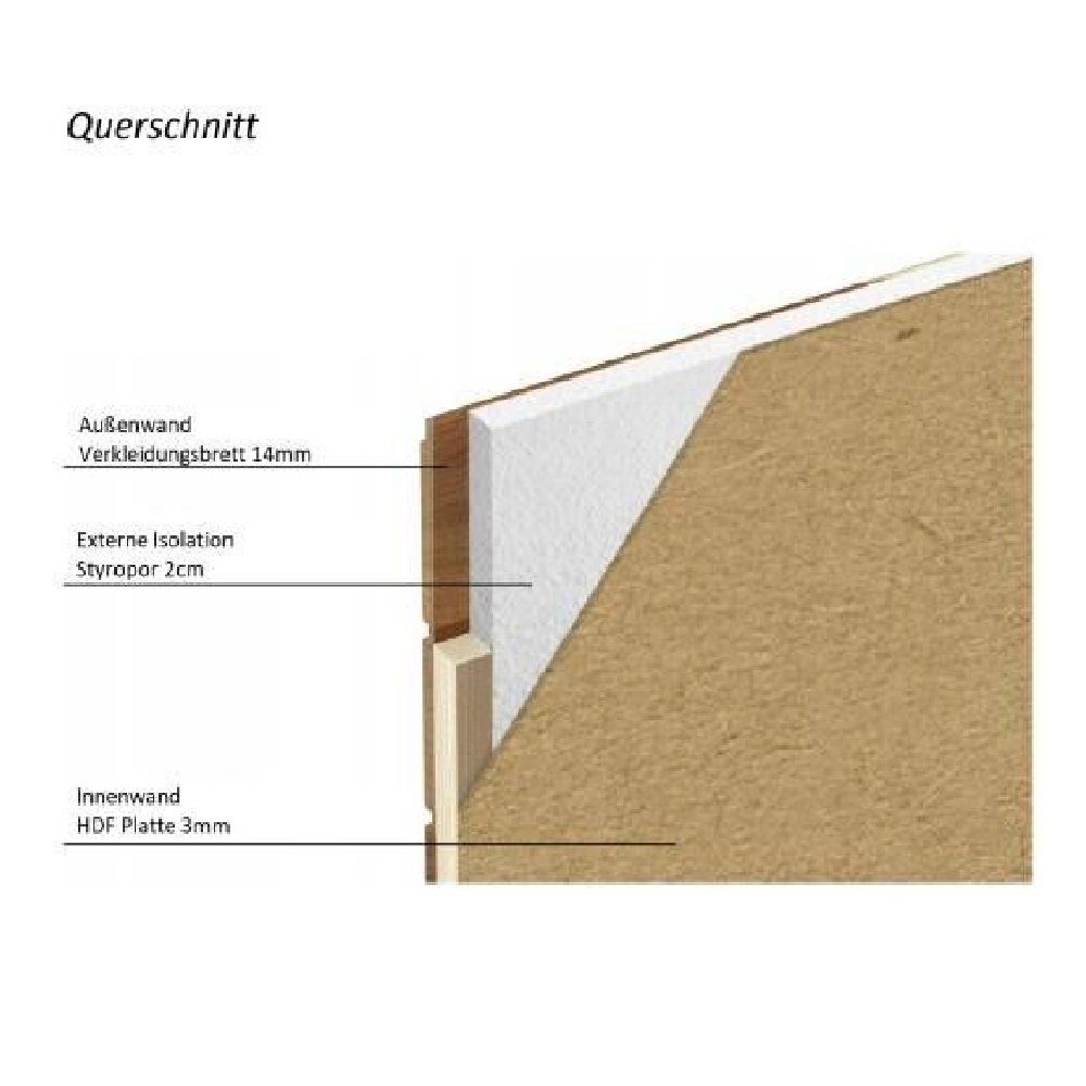 QLS Tierhaus Chill Katzenhaus, outdoor draußen Hütte Höhle Winterfest isoliert Holz 56x47cm