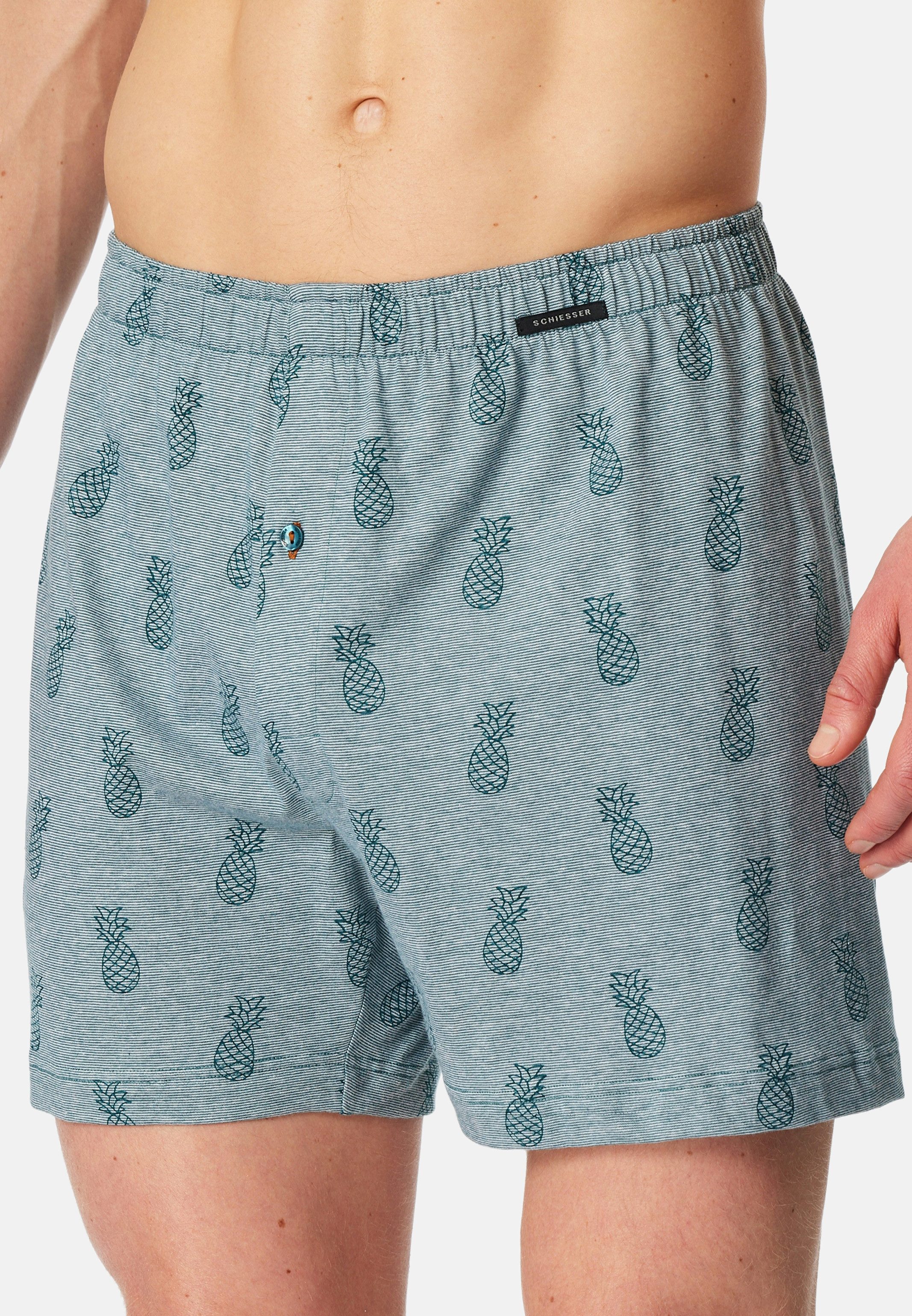 Schiesser Boxershorts 2er Pack Singel-Jersey (Spar-Set, 2-St) Boxershorts - günstig online kaufen