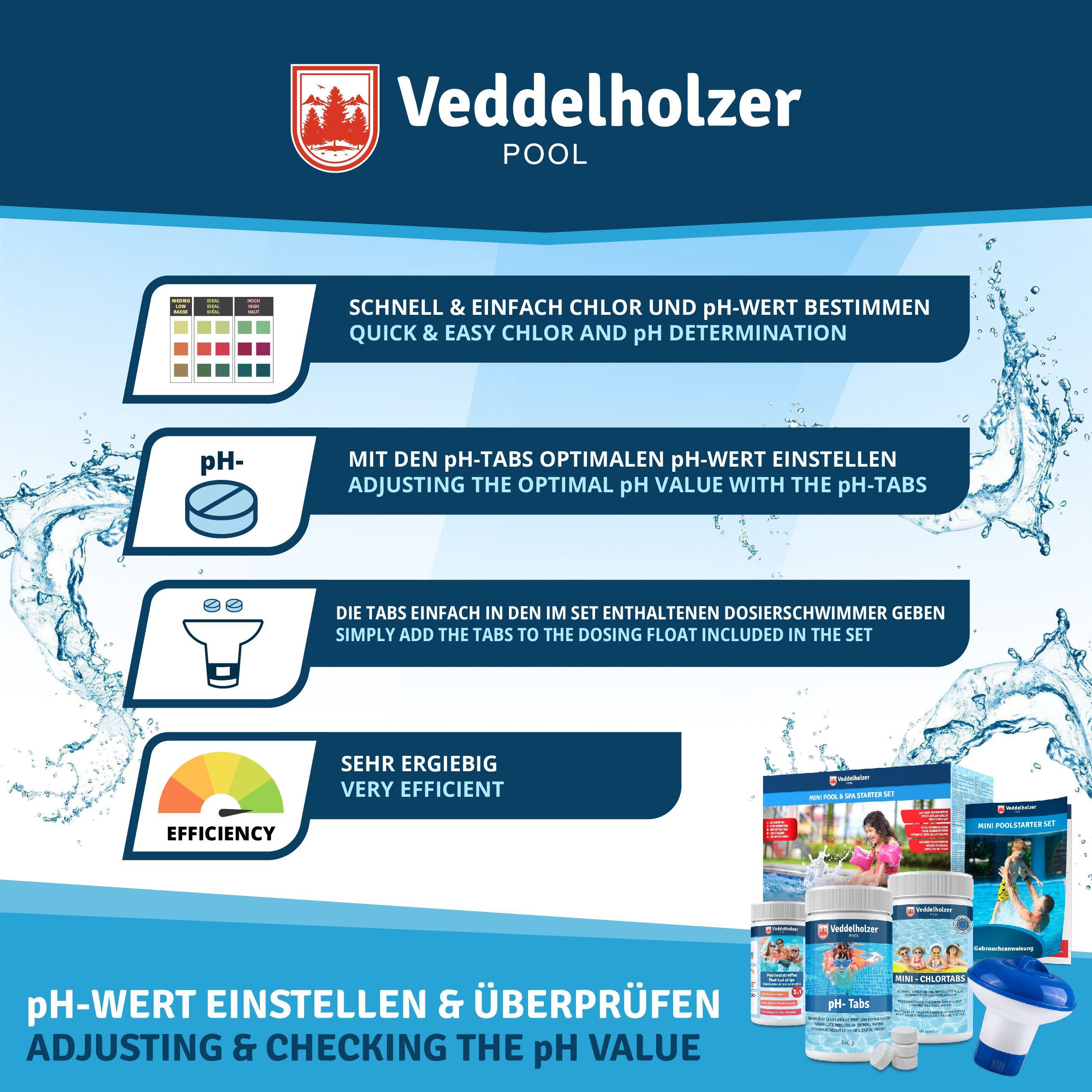 Veddelholzer Garten Poolpflege Mini 4 in günstig online kaufen