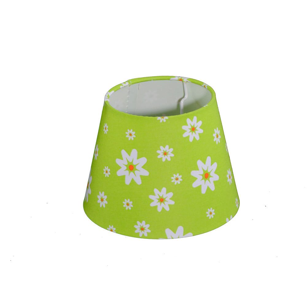 Dirk Davids Leuchten GmbH Lampenschirm Lampenschirm in Rund Chintz Grün Blumen Dekor 16-11-12cm, Exklusives Design