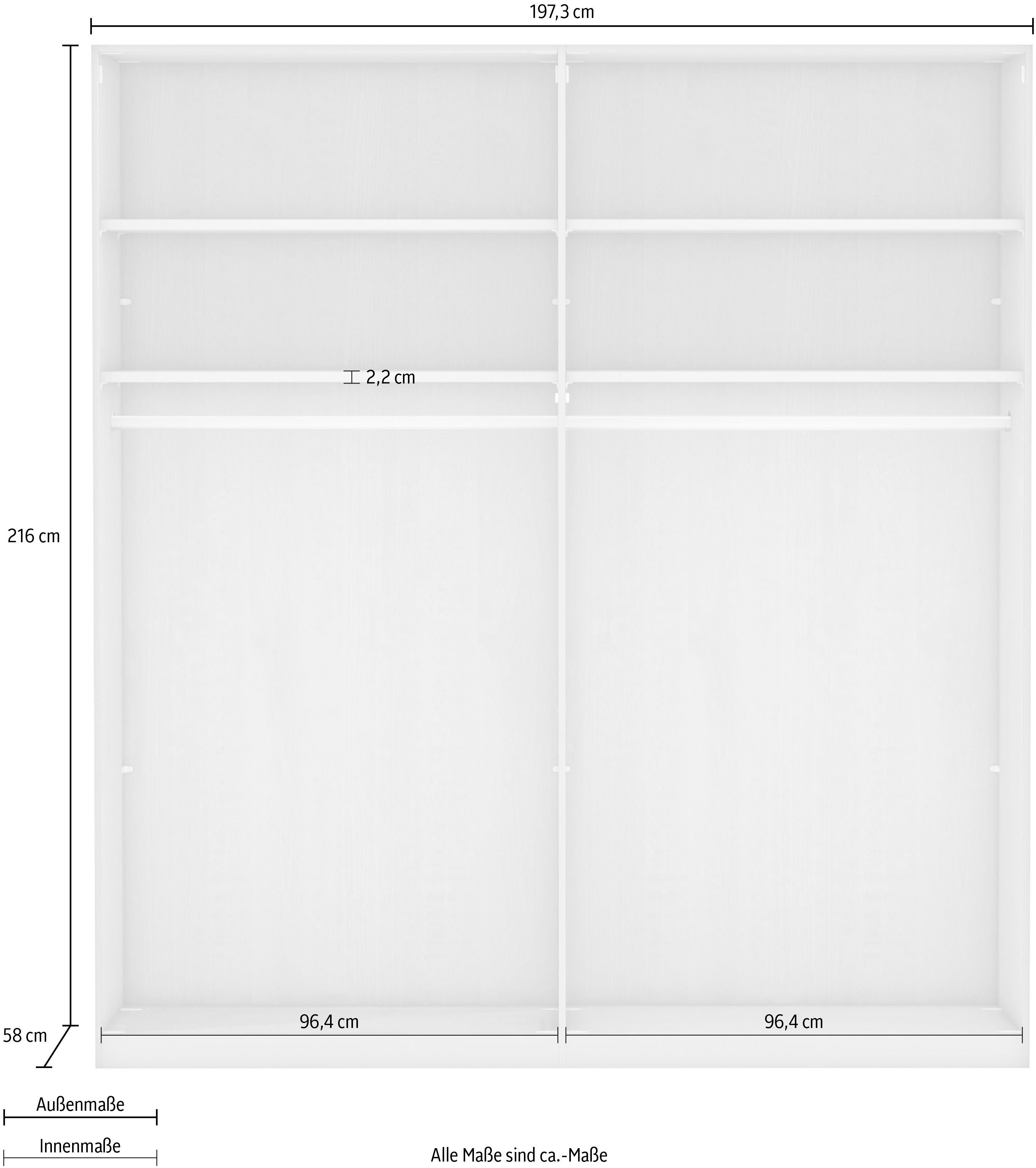 Drehtürenschrank WIEMANN schmaler Barcelona Bauchbinde mit