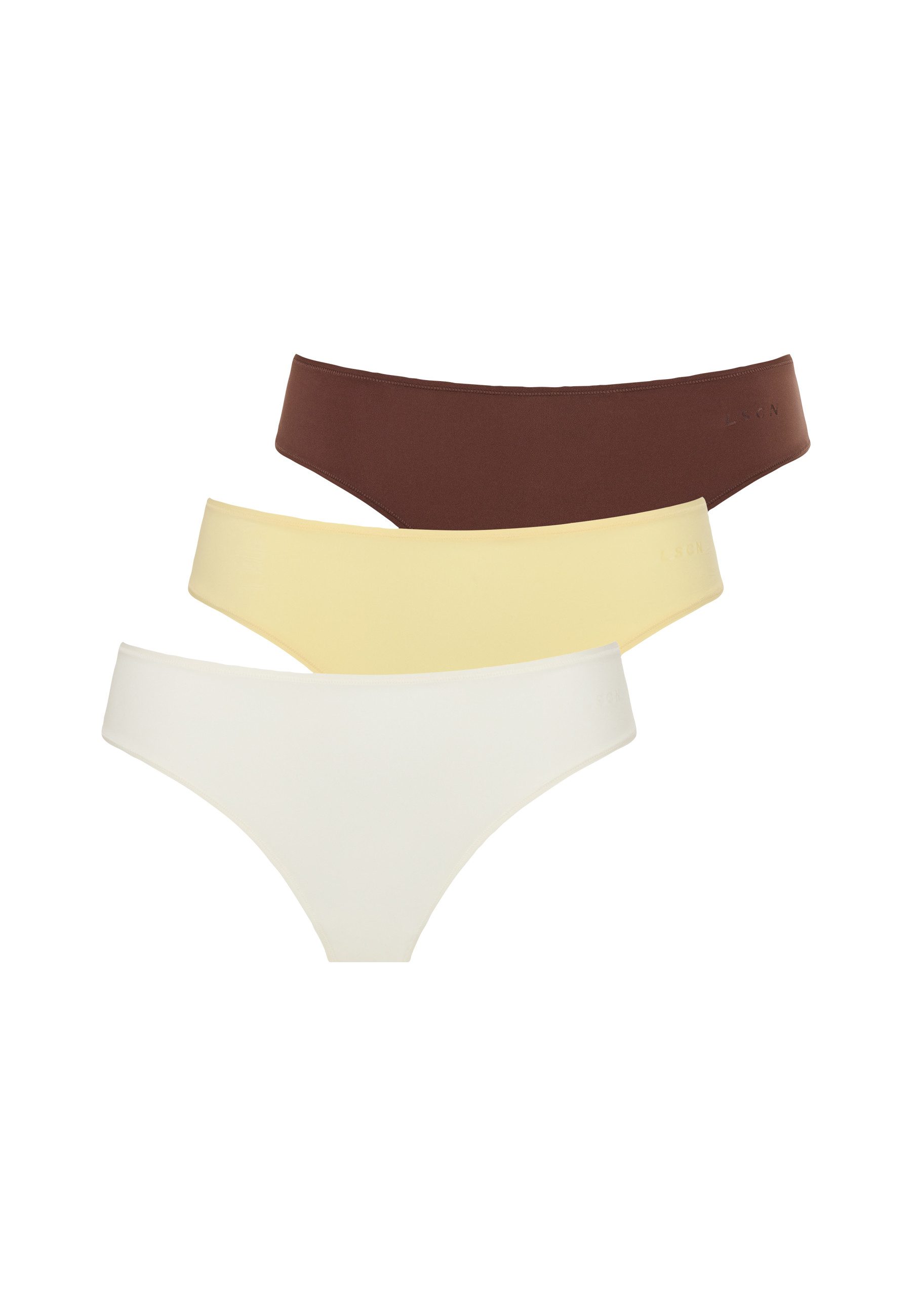 LSCN by LASCANA Brasilslip (3er Pack) aus weicher und hoch elastischer Microfaser