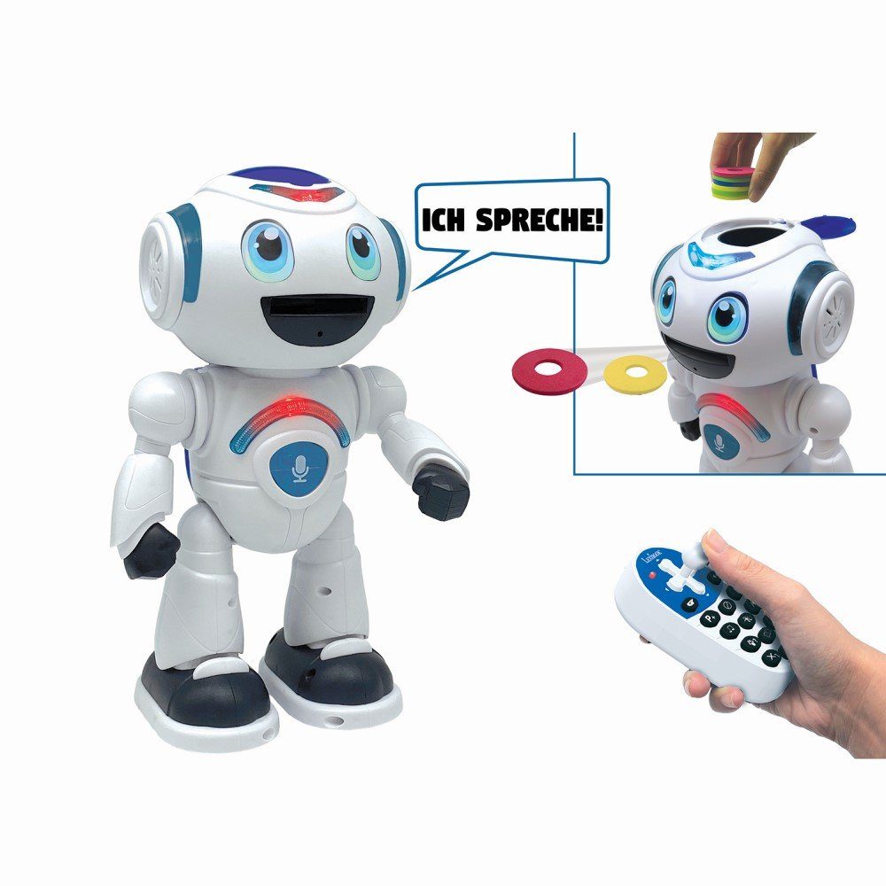 Lexibook® Roboter MASTER STEM Roboter POWERMAN® mit Quiz Musik Spielen Scheibenschießen