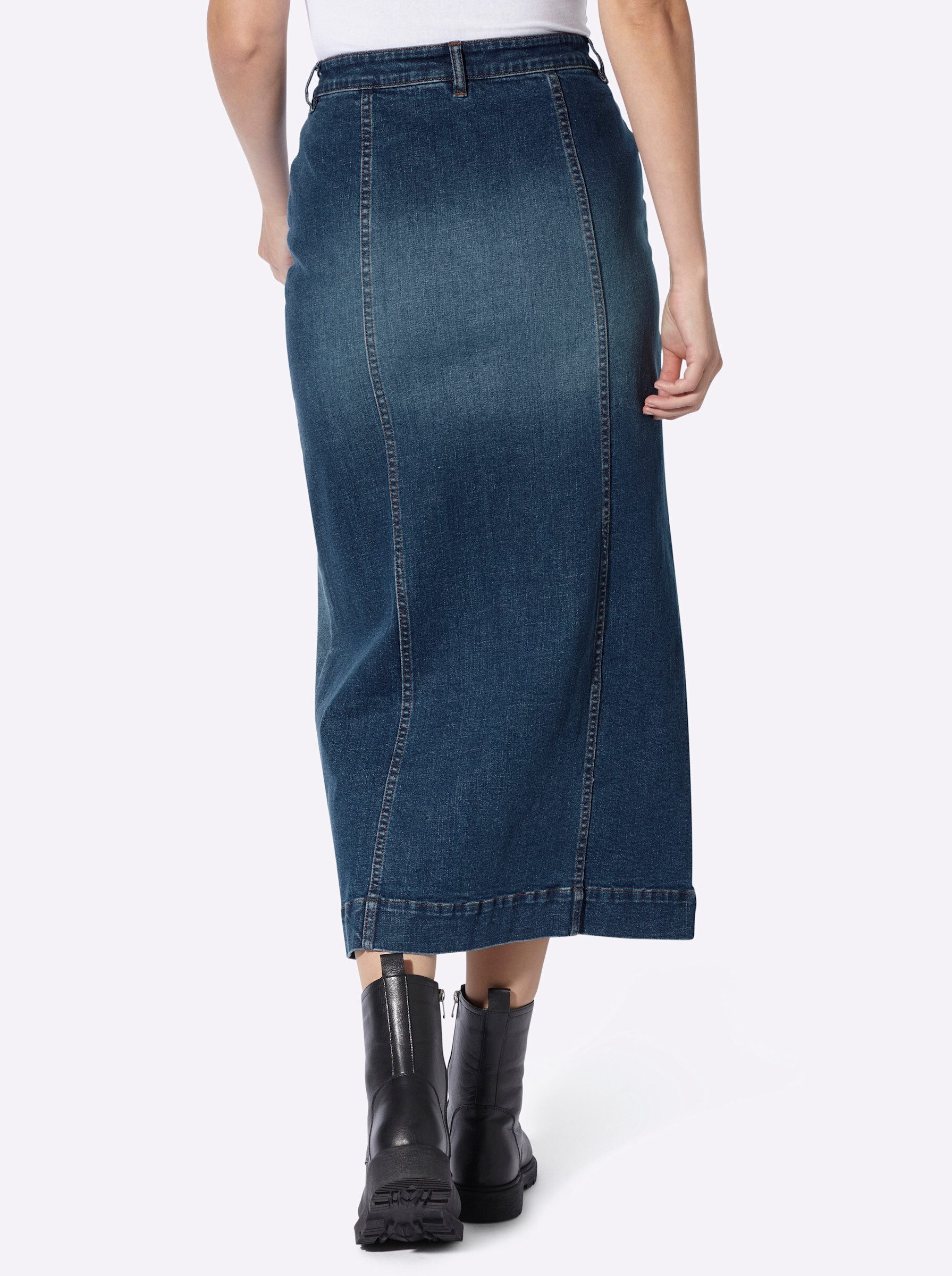 heine A-Linien-Rock Jeans-Rock