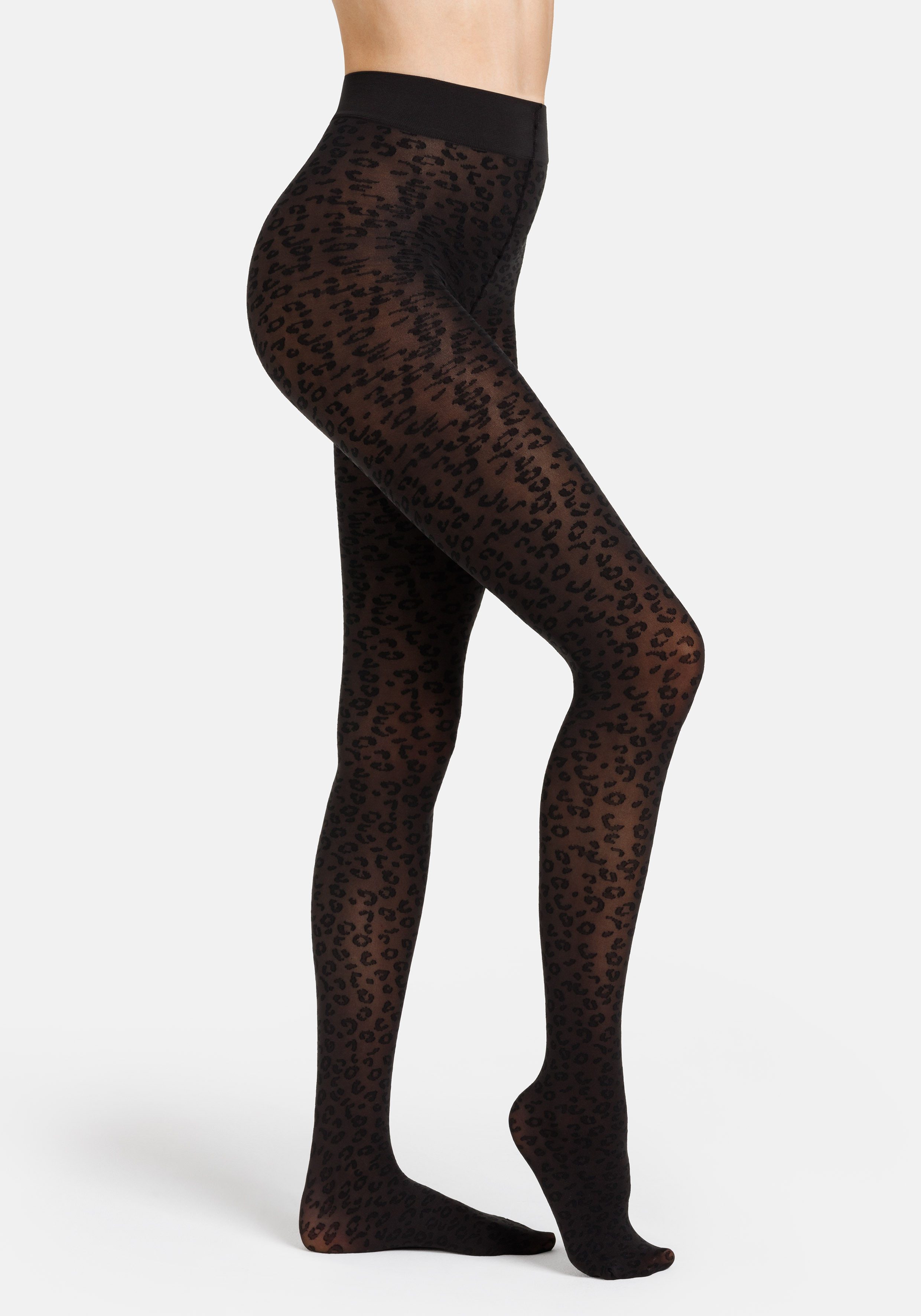 Camano Feinstrumpfhose 50 DEN mit Leoparden-Muster