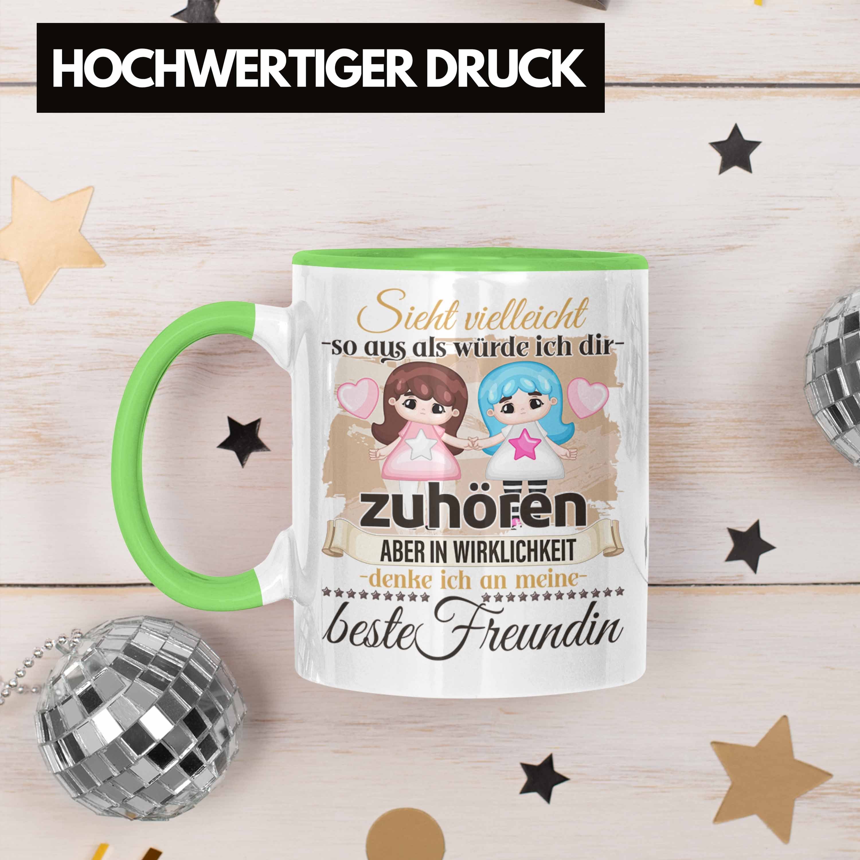 Trendation Tasse Trendation Beste Grün Tasse - Geschenk Geschenkidee Liebhaber Freundin BFF