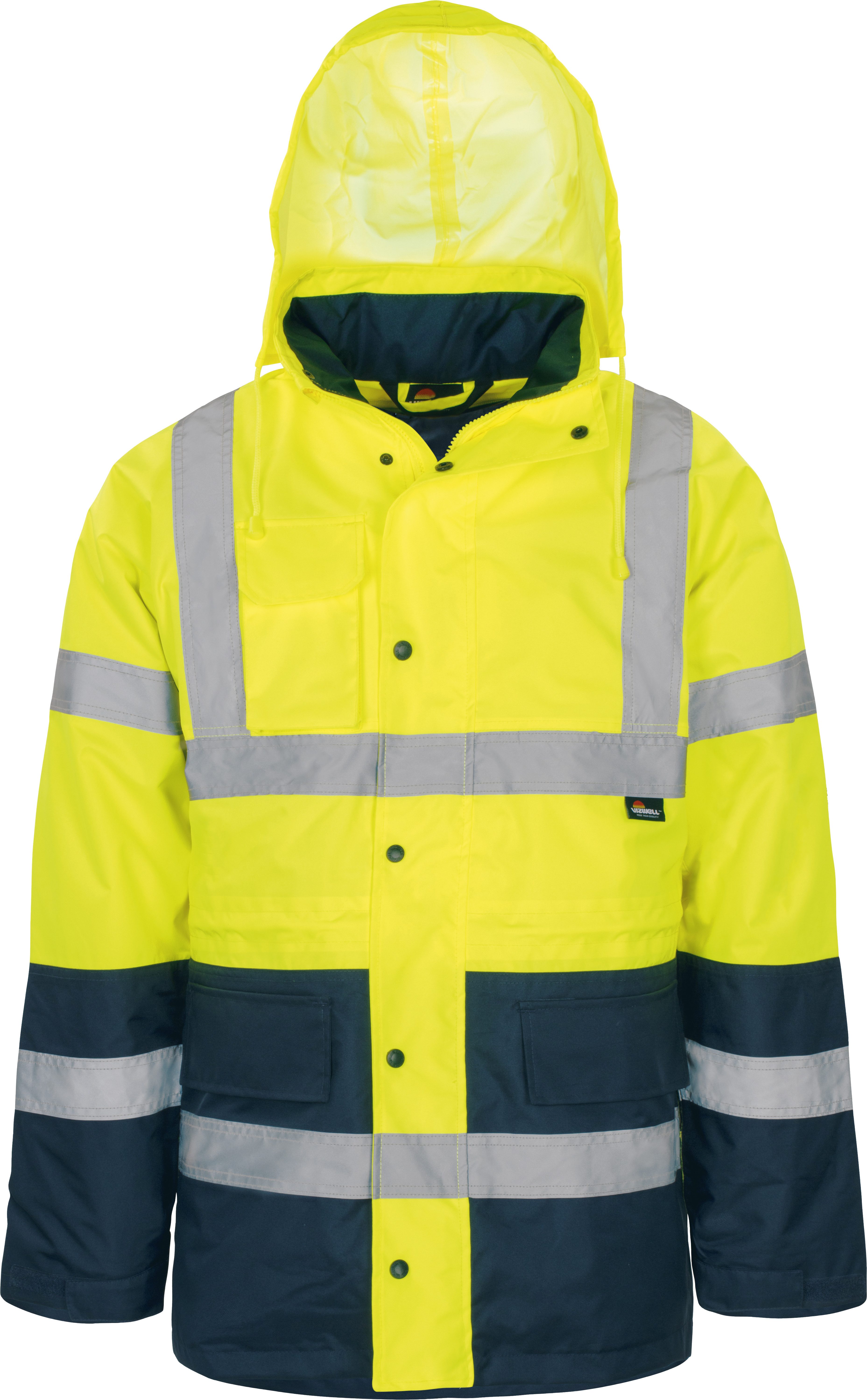 vizwell Funktionsparka 2 in 1 Warnschutz Parka Arbeitsjacke Warnschutzjacke günstig online kaufen