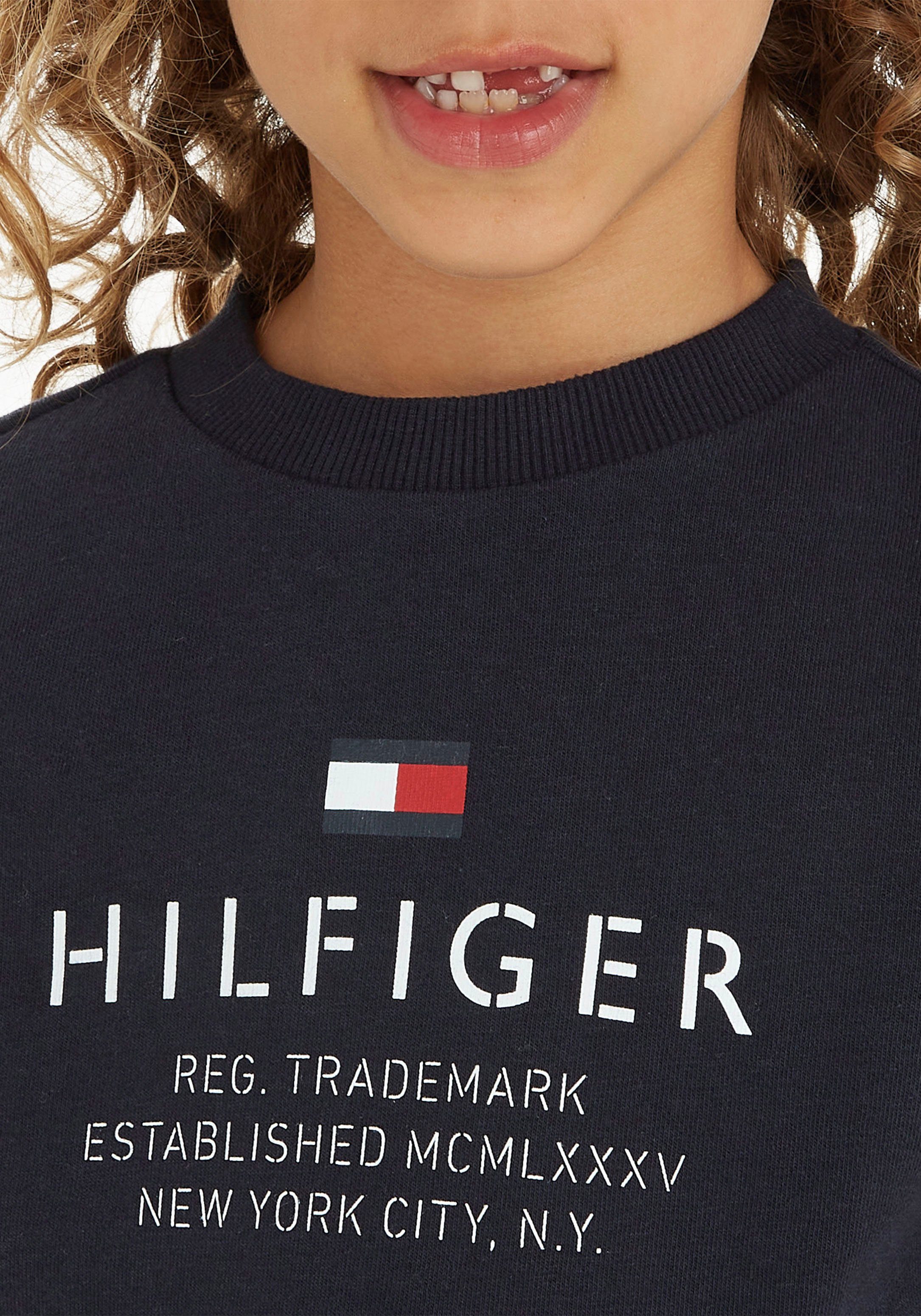 Hilfiger SWEATSHIRT LOGO Sweatshirt Tommy mit Desert-Sky TH Logoschriftzug