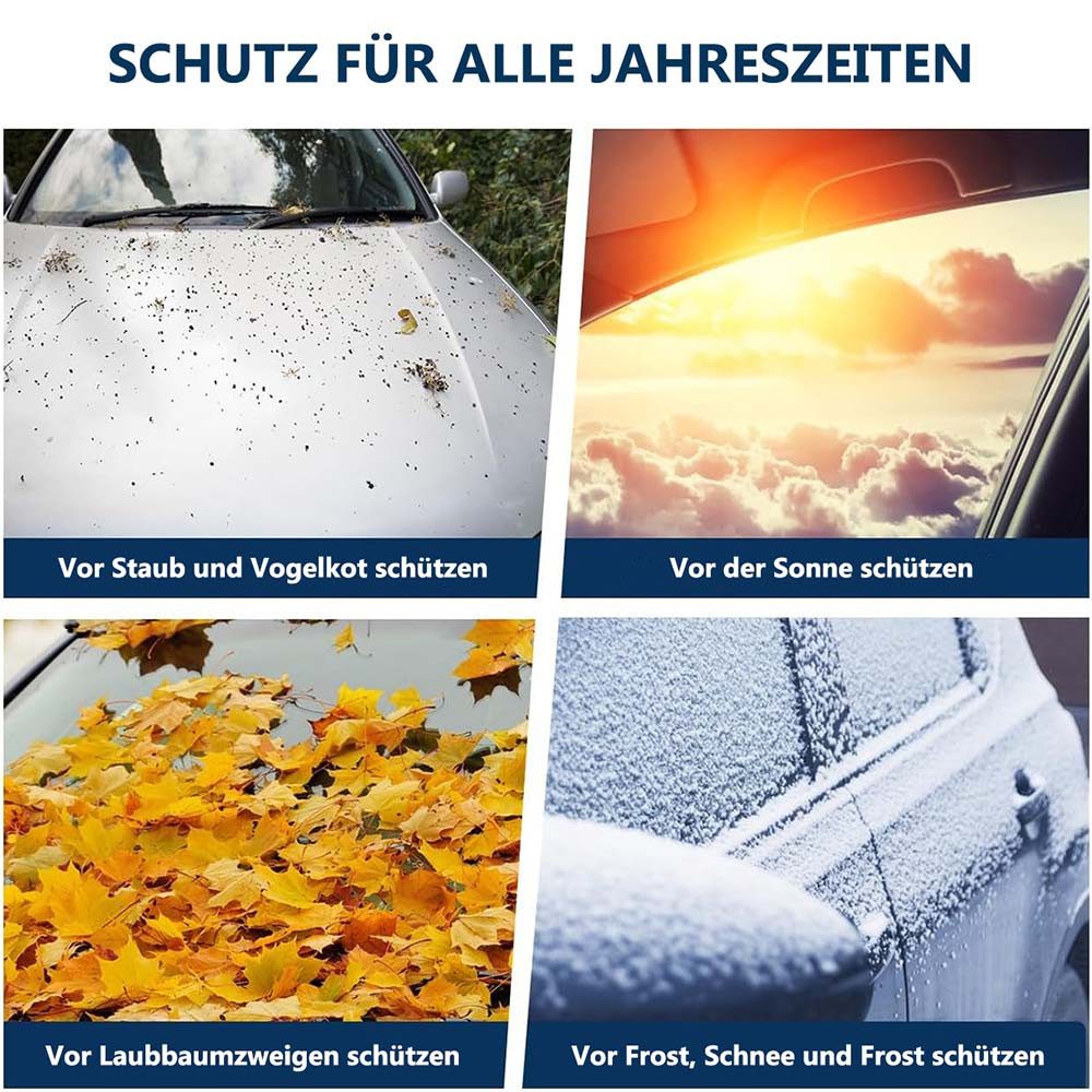 BTTO Car Sunshade Windshield Cover Car Sun Protection, Winter Frost Protection, 4-Layer Material for Cars and SUVs