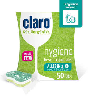 claro claro Hygiene Geschirrspül-Tabs 50 Stk. à 20 g Hygienespüler (1-St)