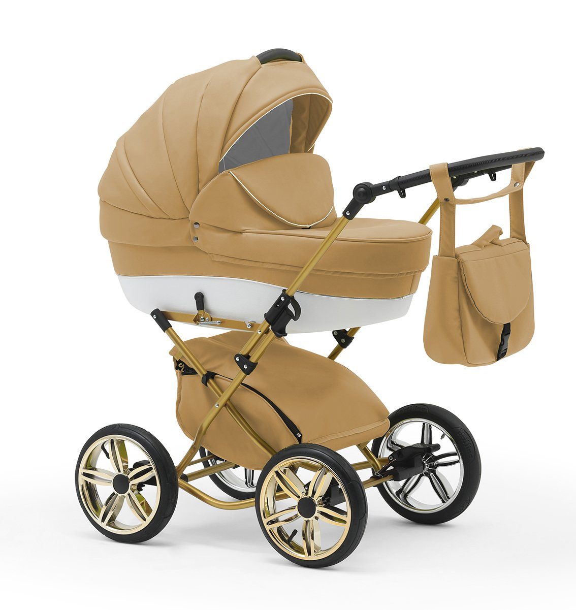 bis - in 30 Jahre Geburt von in Teile Beige-Weiß - 1 4 Designs 11 Kombi-Kinderwagen 2 babies-on-wheels Sorento