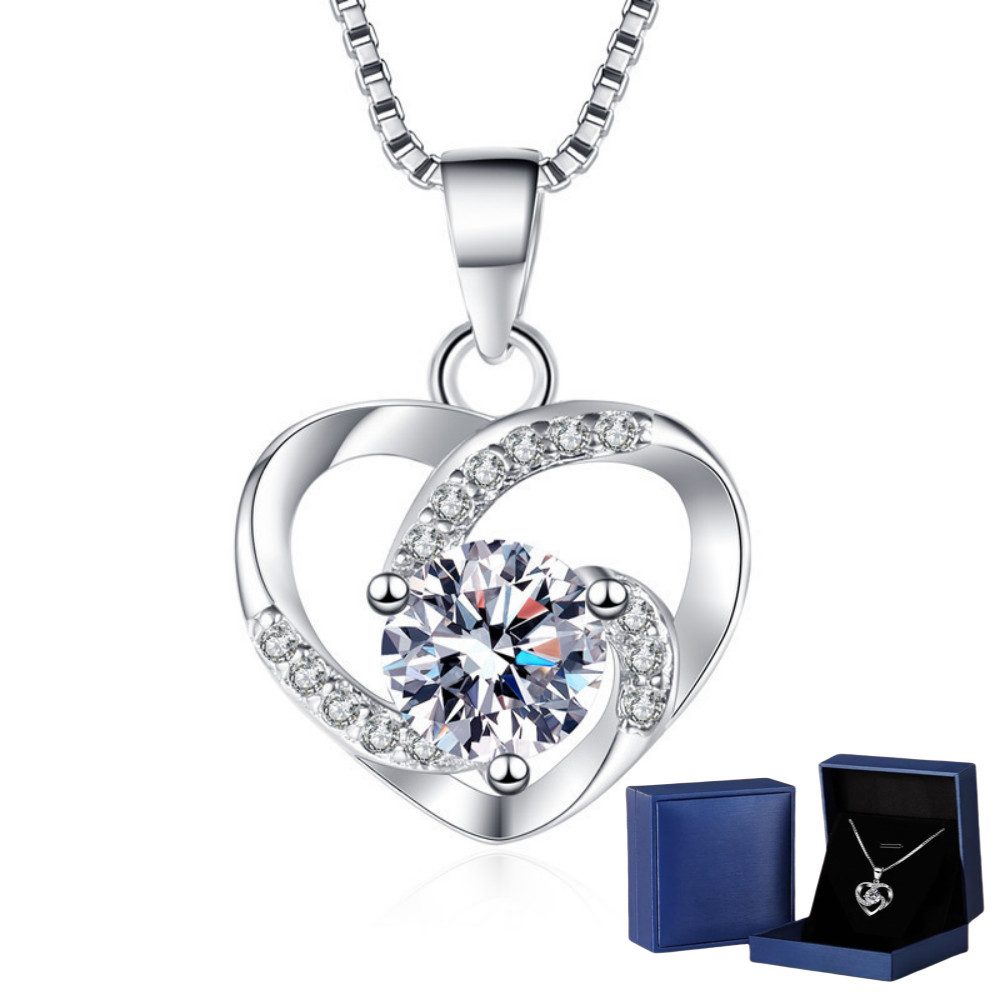 PFCTART Herzkette Damenherz-Halskette aus 925er Sterlingsilber (Ideal für F günstig online kaufen