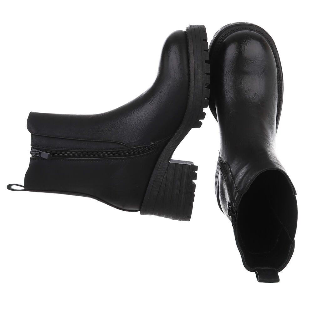 Ital-Design Modische Chelsea Boots mit elastischen Einsätzen für Damen Plat günstig online kaufen