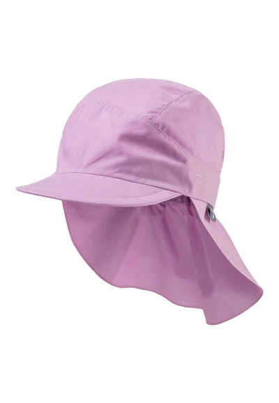 Sterntaler® Beanie Schirmmütze Nacken (1-St., Erstlingsmütze bedruckt mit Sternen UV-Sonnenschutz 50) Kindermütze mit Schirm aus UV-Popeline unifarben