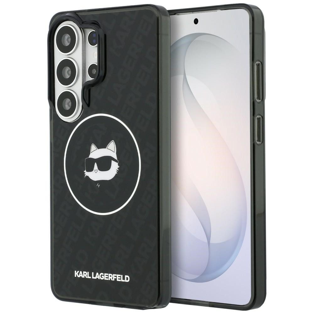 KARL LAGERFELD Handyhülle Schutzhülle Smartphonehülle Rückschale, MagSafe, Choupette-Motiv, TPU/PC-Hartschale