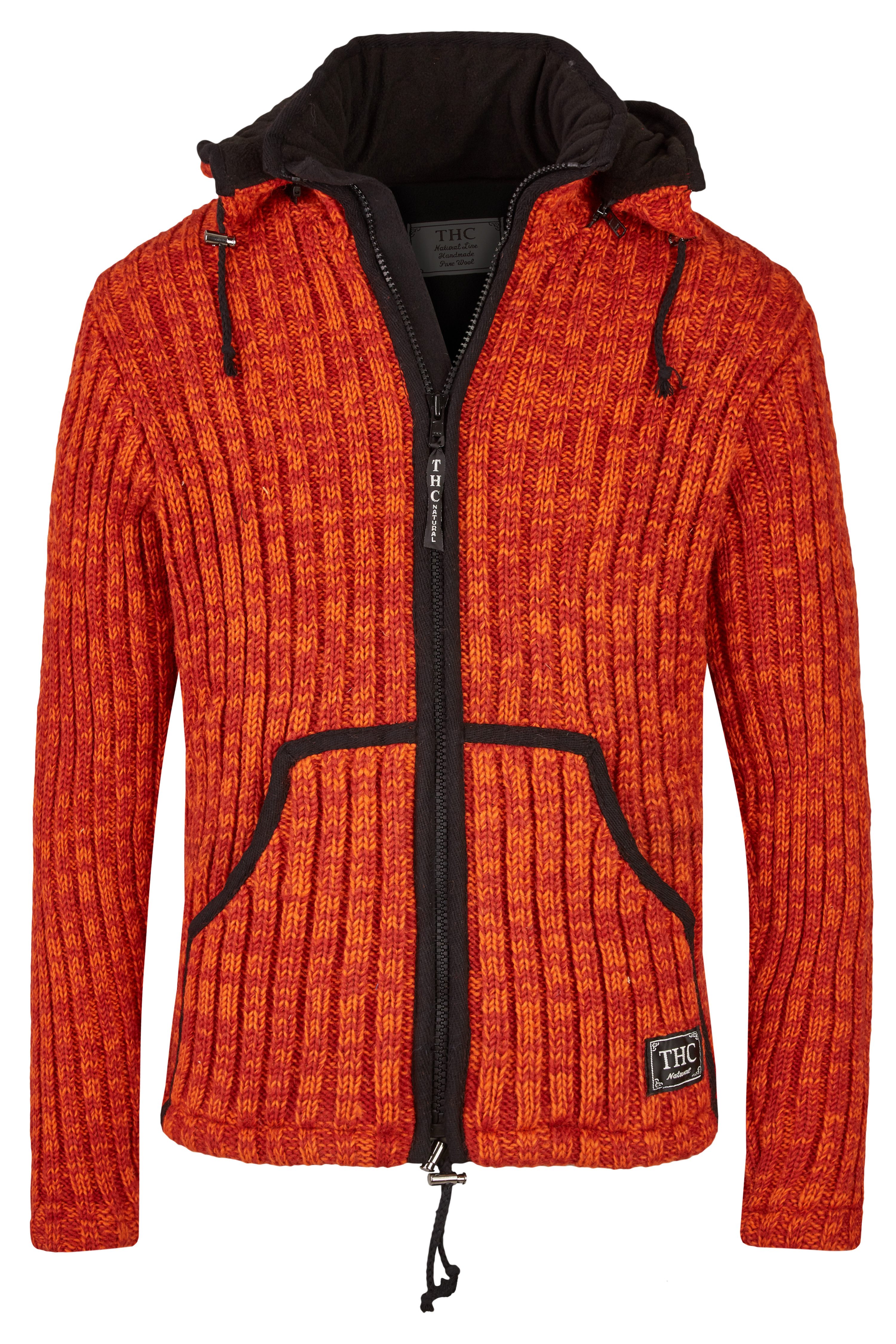 THC Natural Line Strickjacke Schafwollstrickjacke orange günstig online kaufen